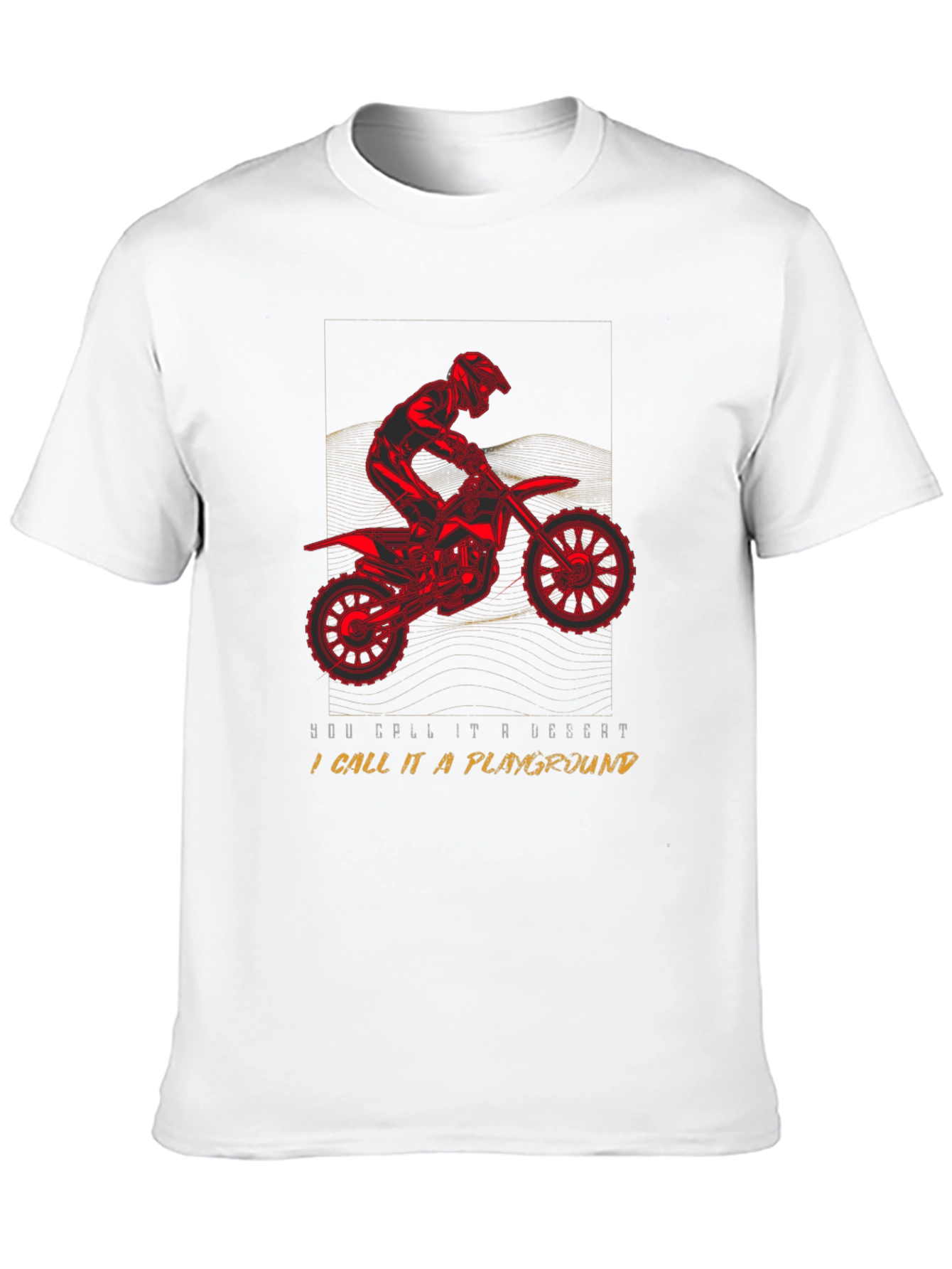 Motorcycle Desert Playground T-Shirt