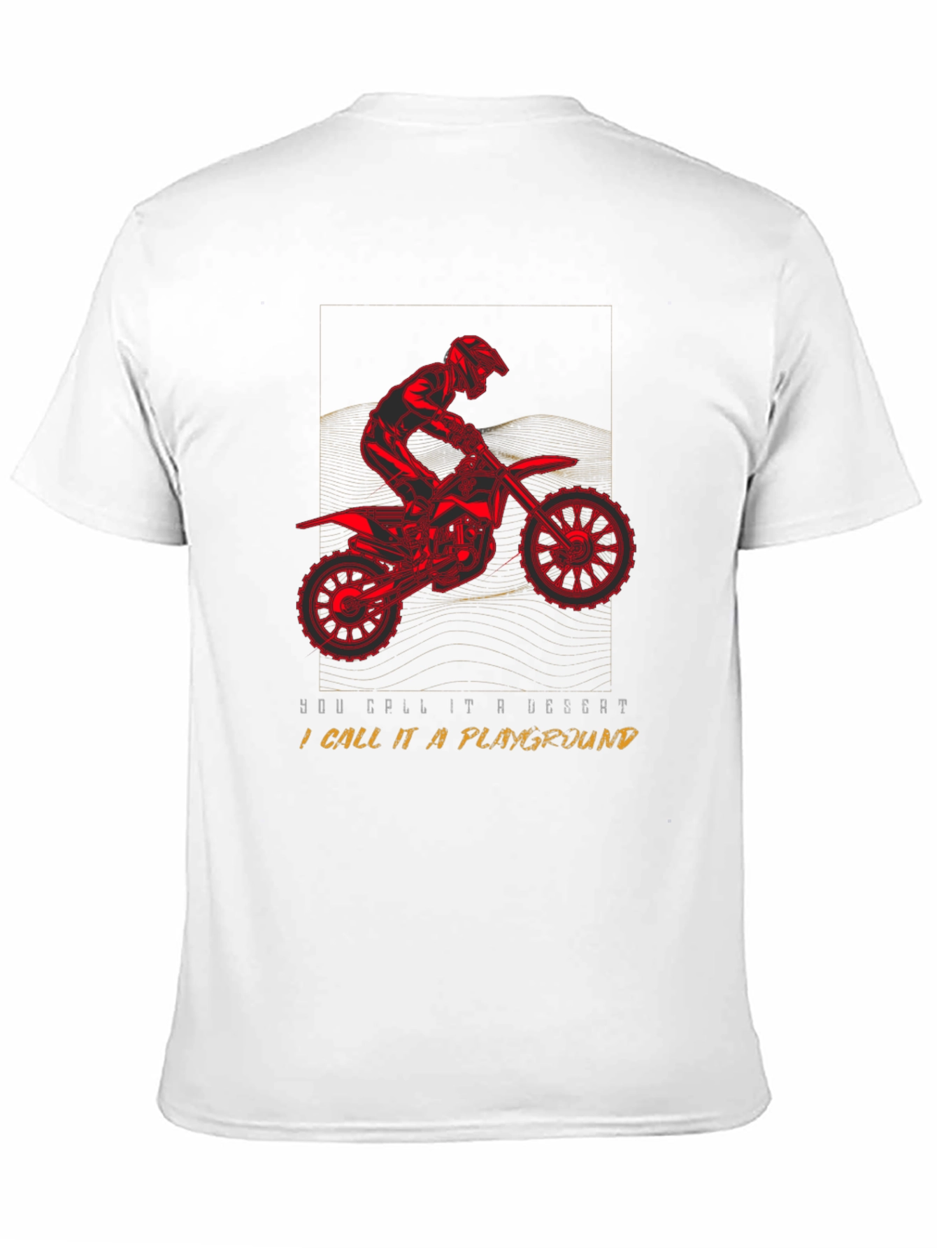 Motorcycle Desert Playground T-Shirt