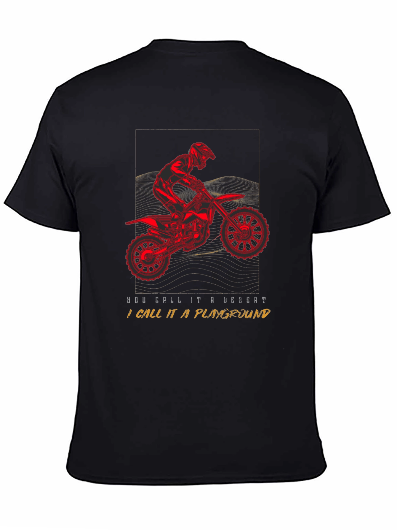 Motorcycle Desert Playground T-Shirt