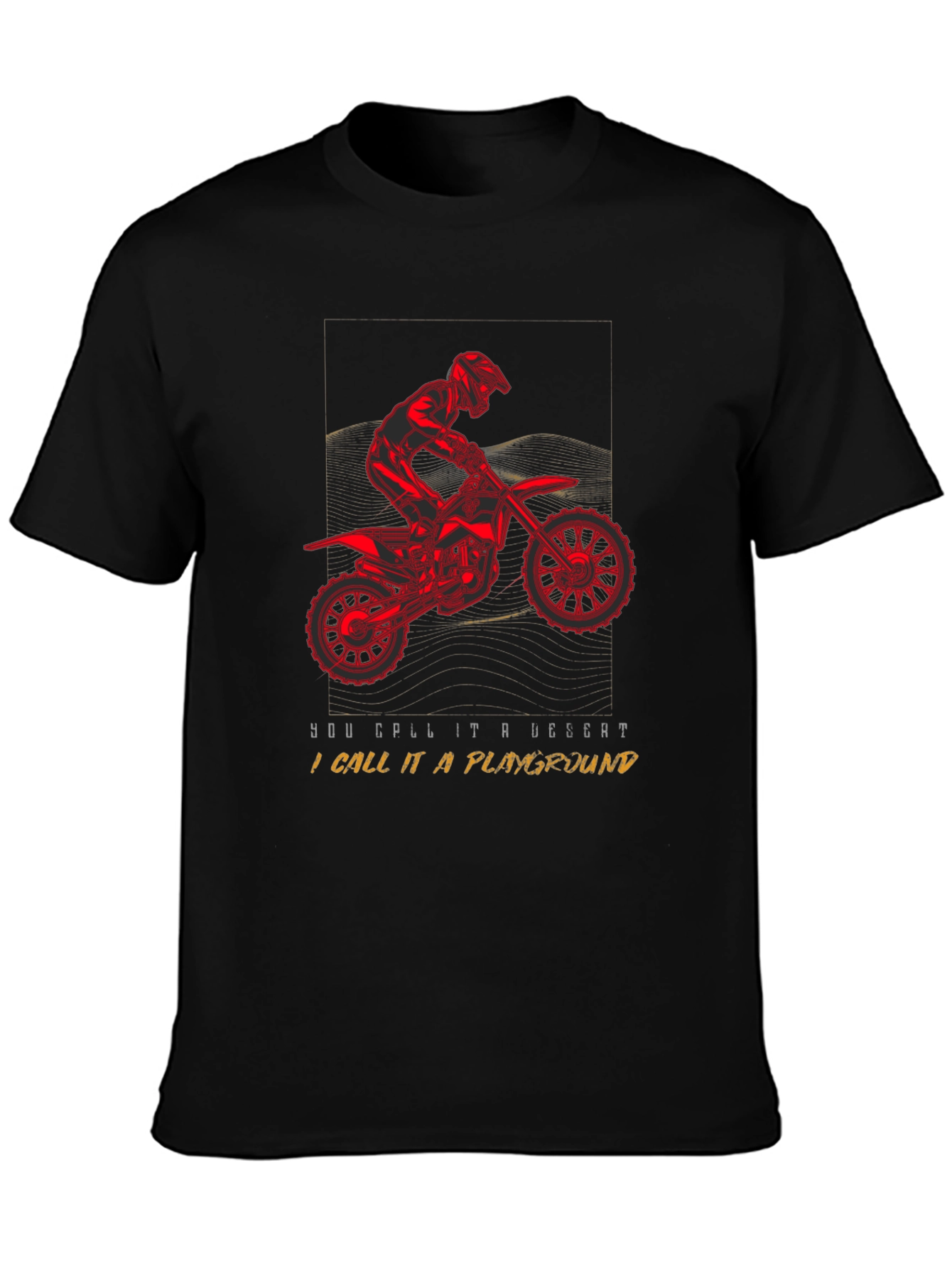 Motorcycle Desert Playground T-Shirt