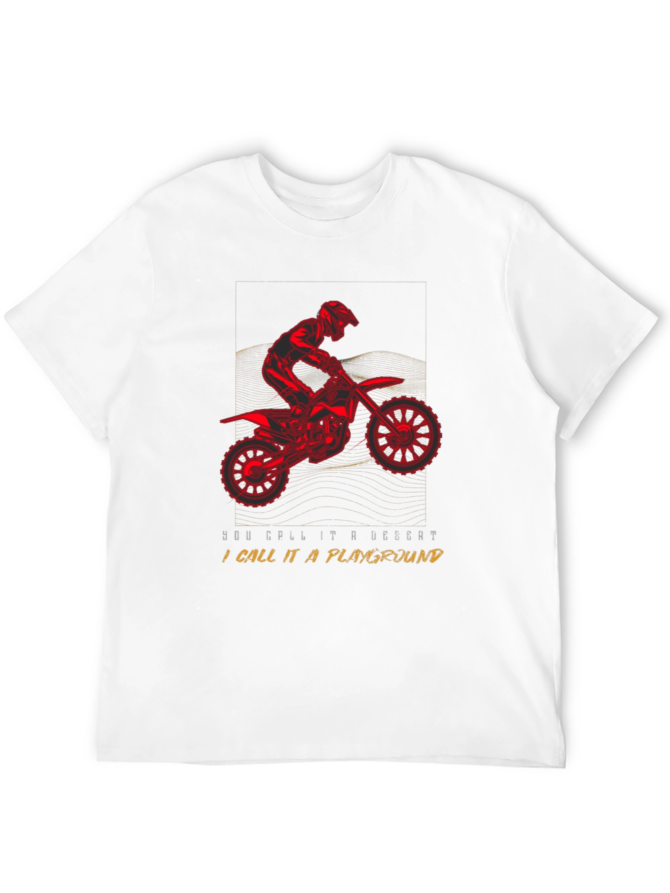 Motorcycle Desert Playground T-Shirt