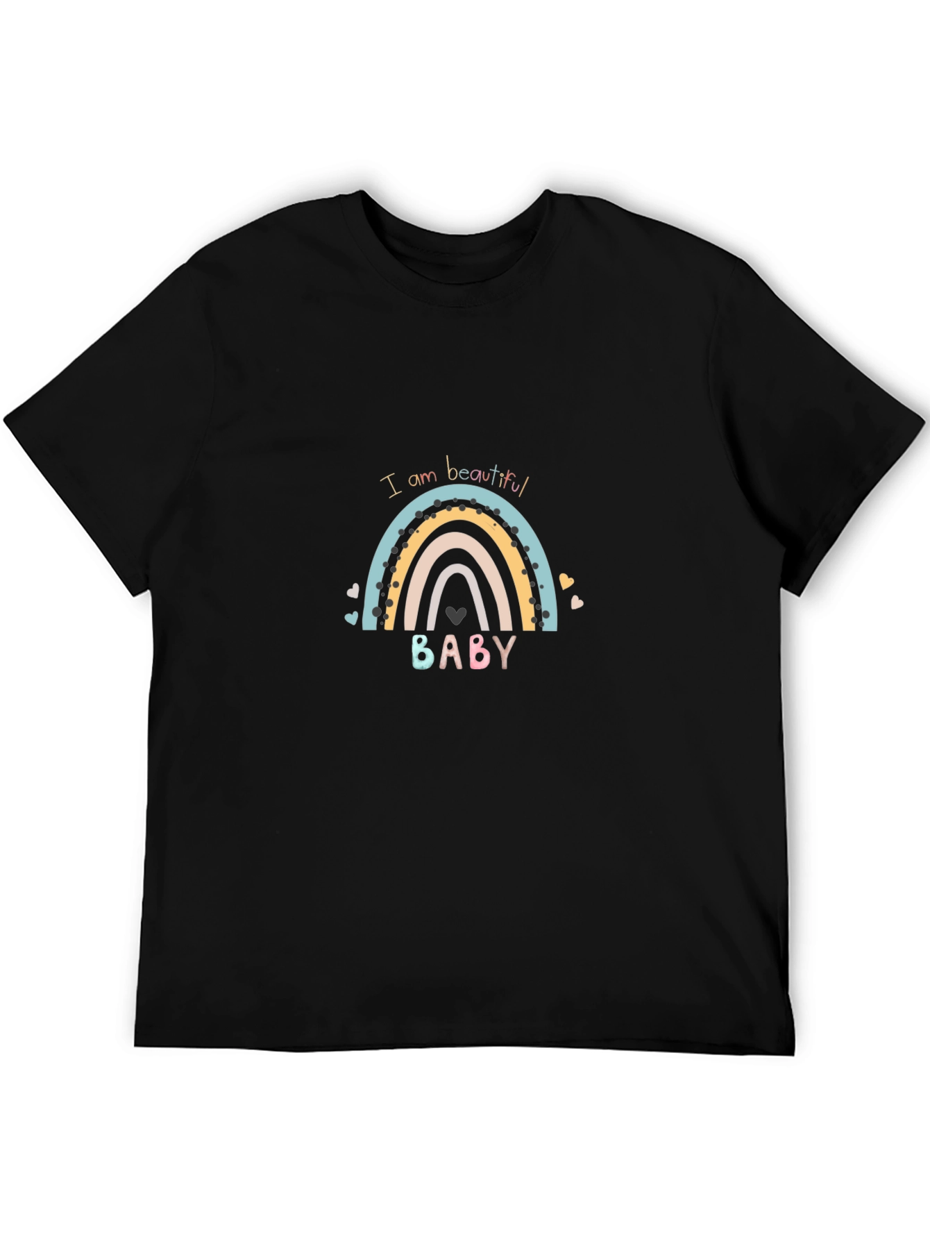 I am Beautiful Baby Rainbow Graphic Tee