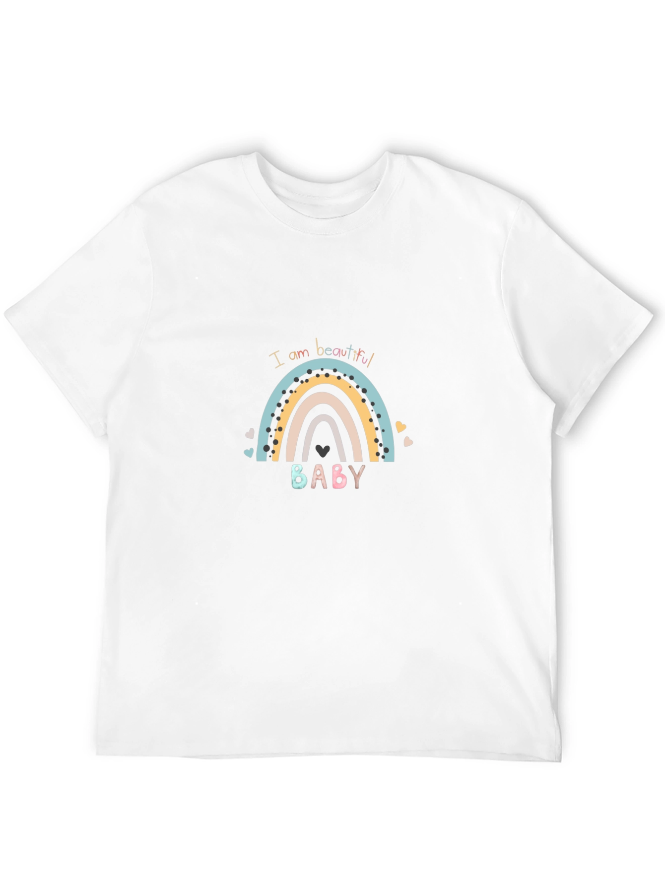 I am Beautiful Baby Rainbow Graphic Tee