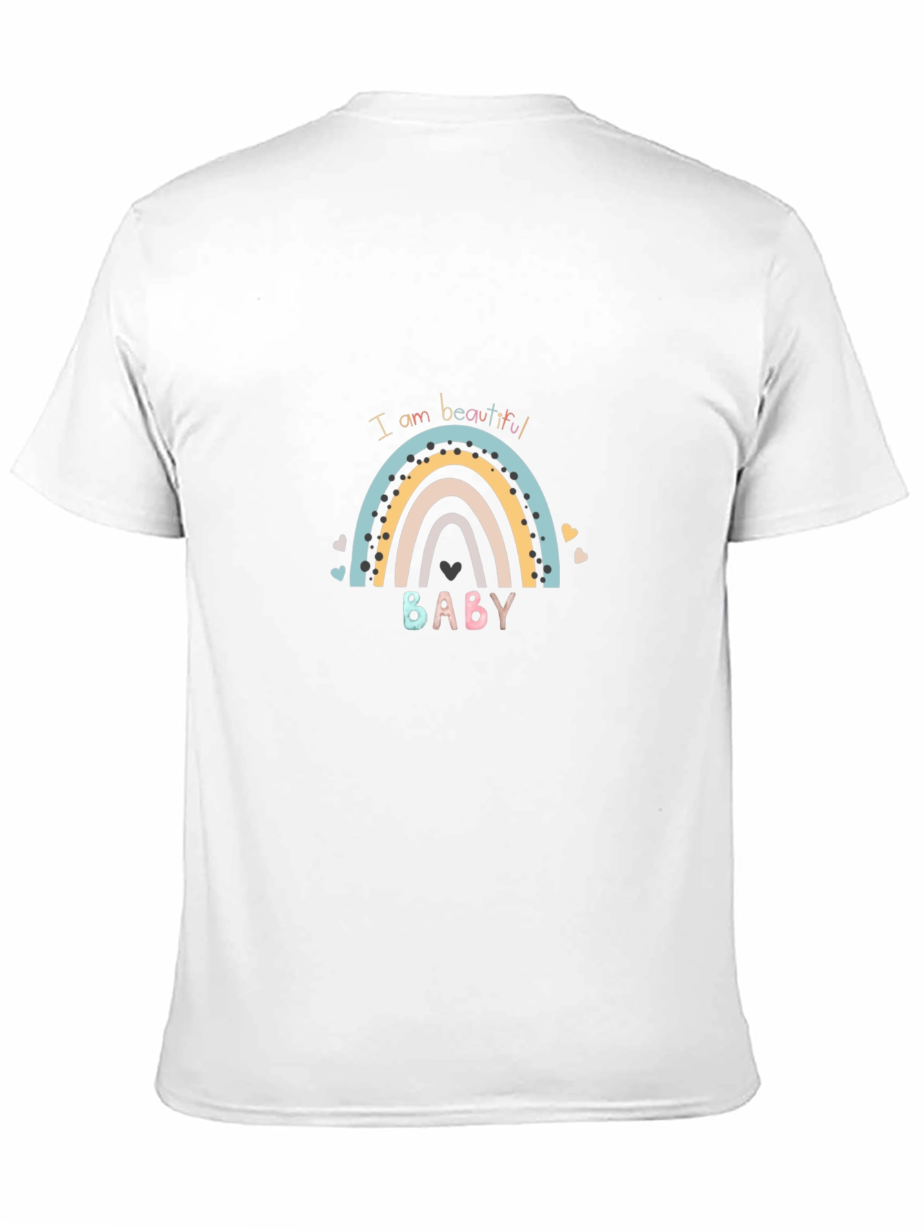 I am Beautiful Baby Rainbow Graphic Tee