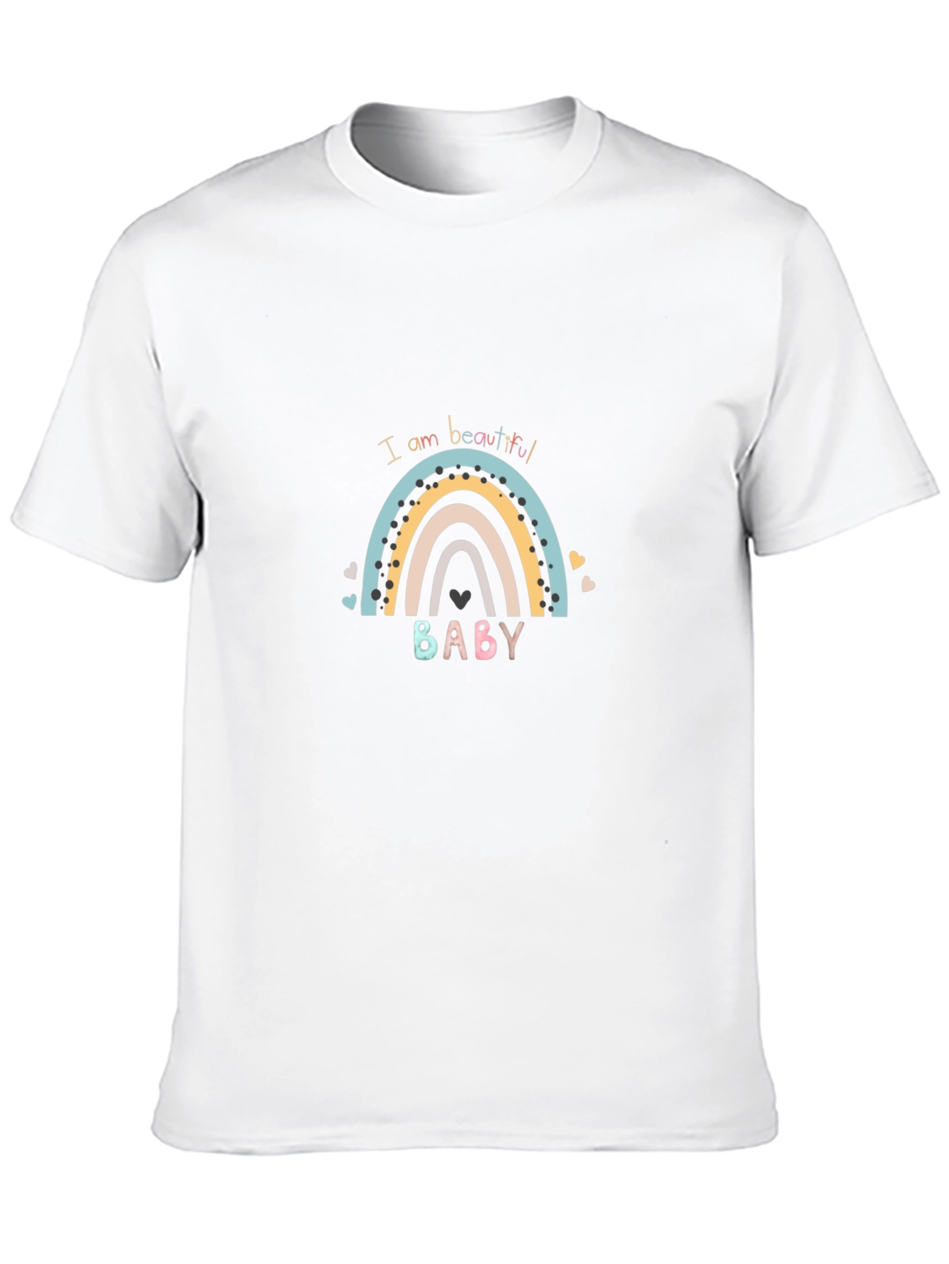 I am Beautiful Baby Rainbow Graphic Tee