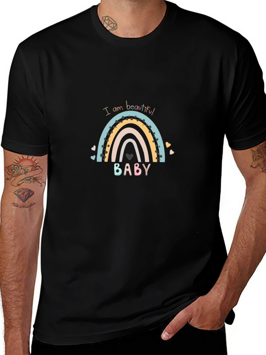 I am Beautiful Baby Rainbow Graphic Tee