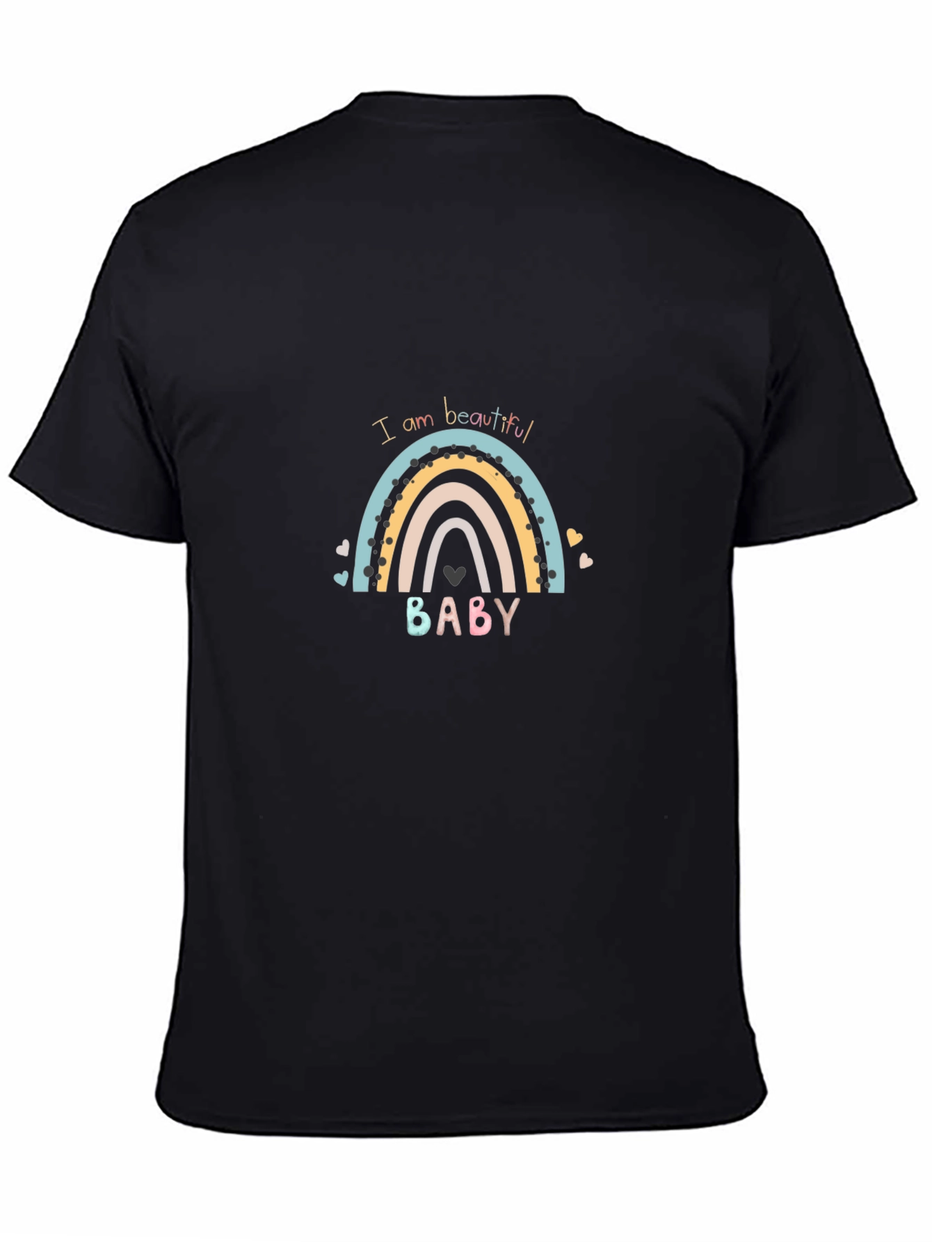 I am Beautiful Baby Rainbow Graphic Tee