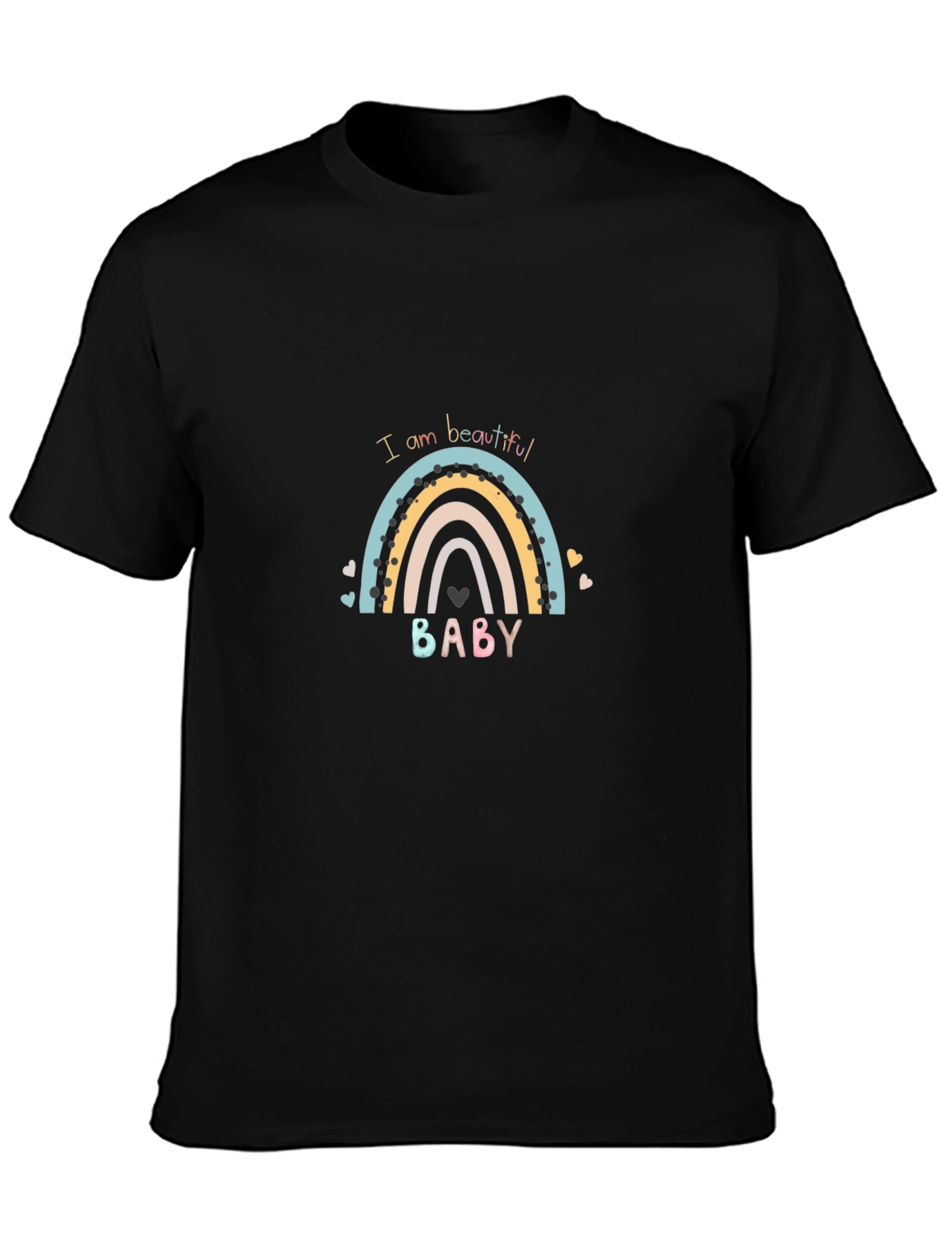 I am Beautiful Baby Rainbow Graphic Tee