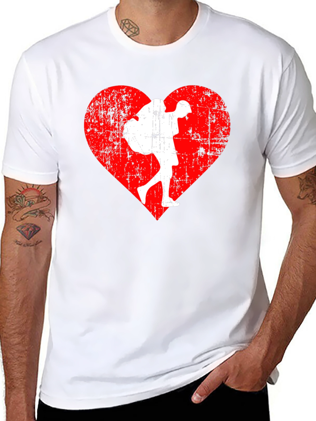Heart Hiker Graphic Tee - Travel Lover Shirt