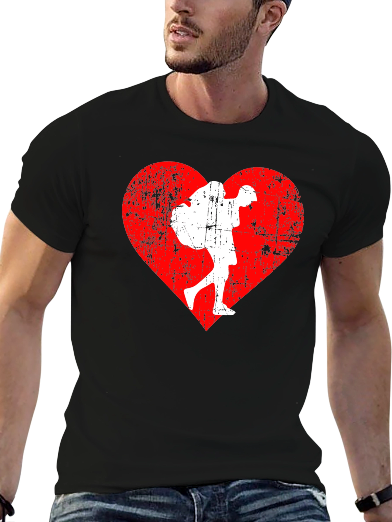 Heart Hiker Graphic Tee - Travel Lover Shirt