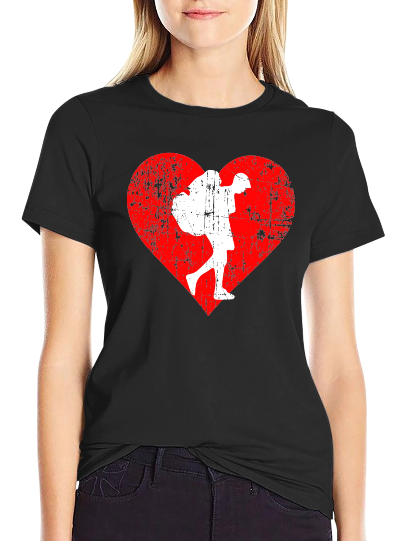 Heart Hiker Graphic Tee - Travel Lover Shirt