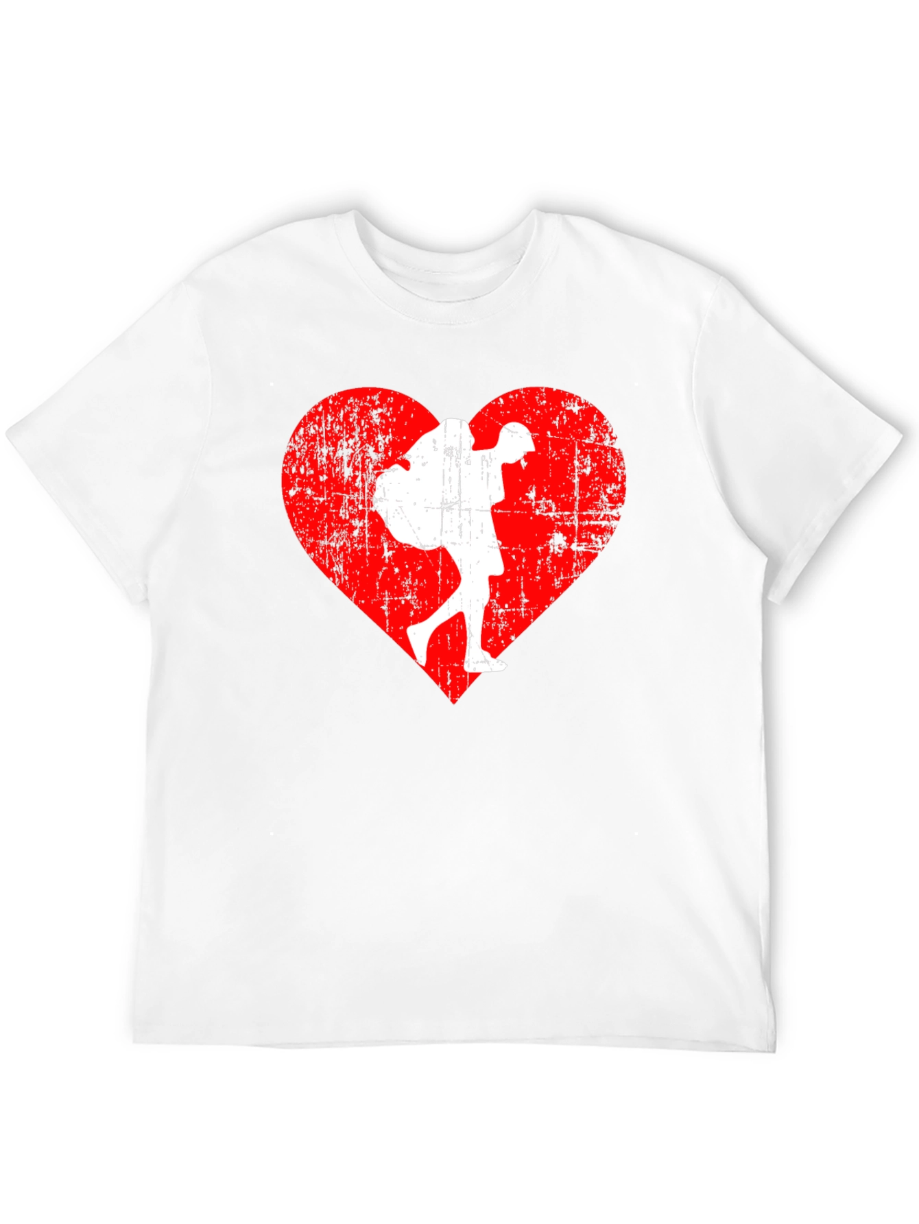 Heart Hiker Graphic Tee - Travel Lover Shirt