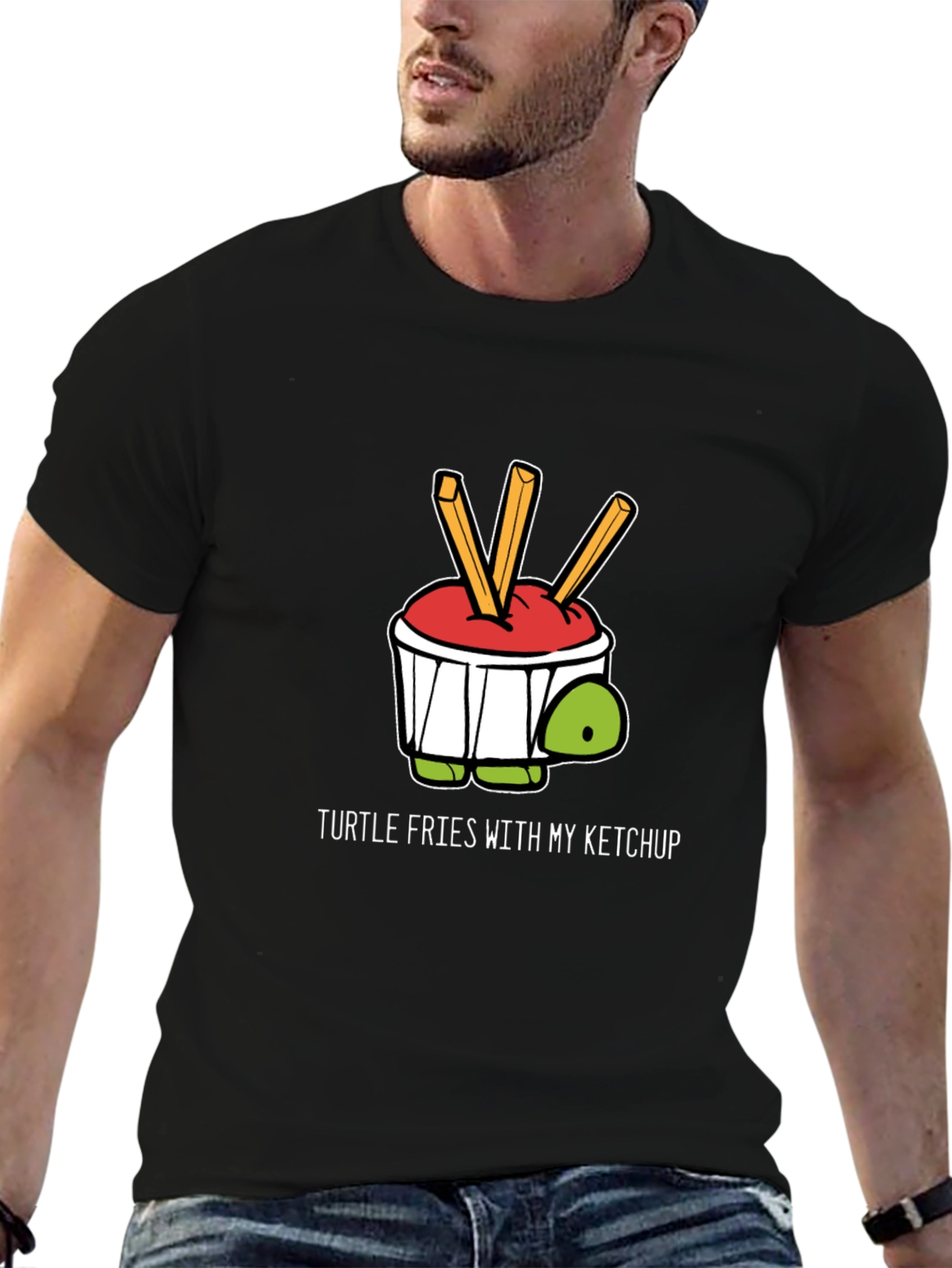 Turtle Fries Ketchup Graphic Tee