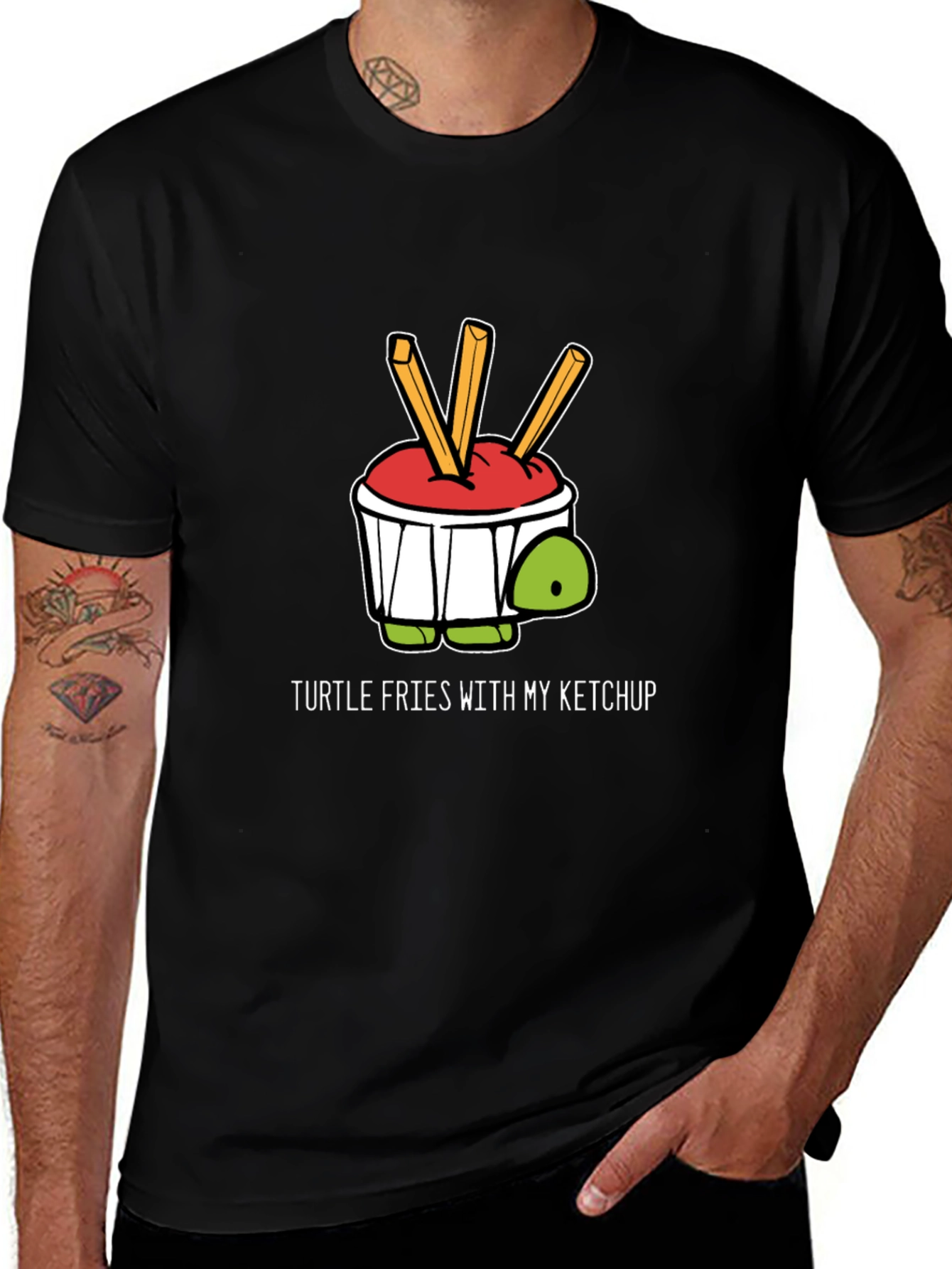 Turtle Fries Ketchup Graphic Tee