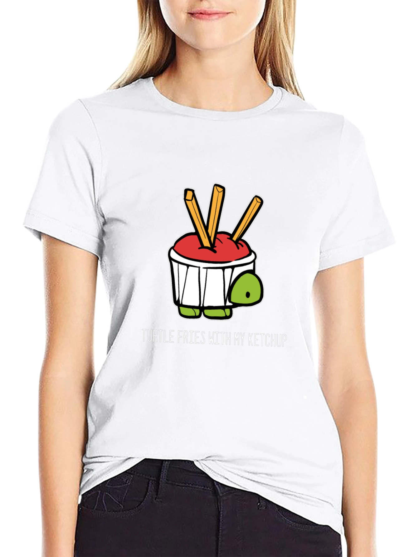 Turtle Fries Ketchup Graphic Tee