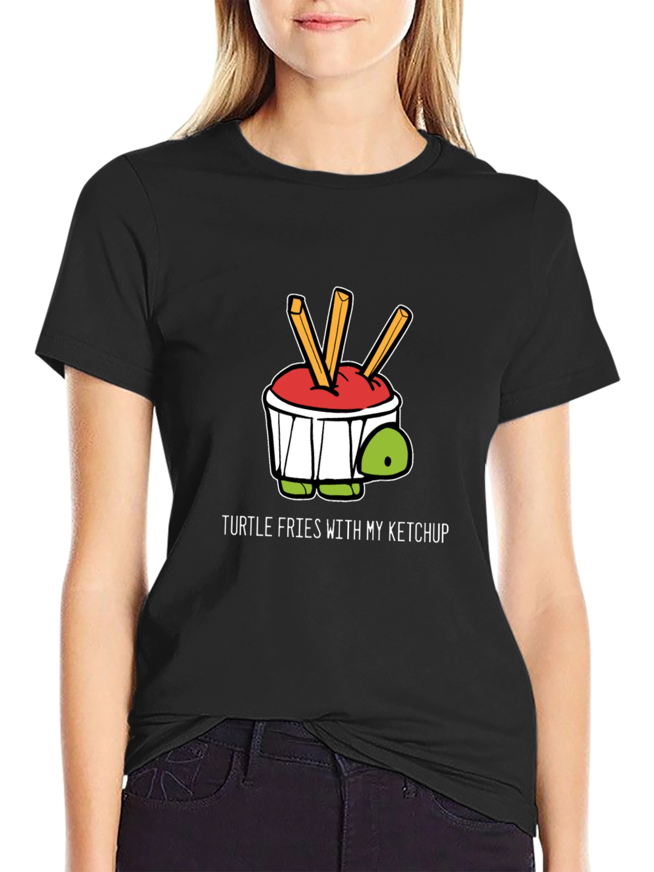 Turtle Fries Ketchup Graphic Tee