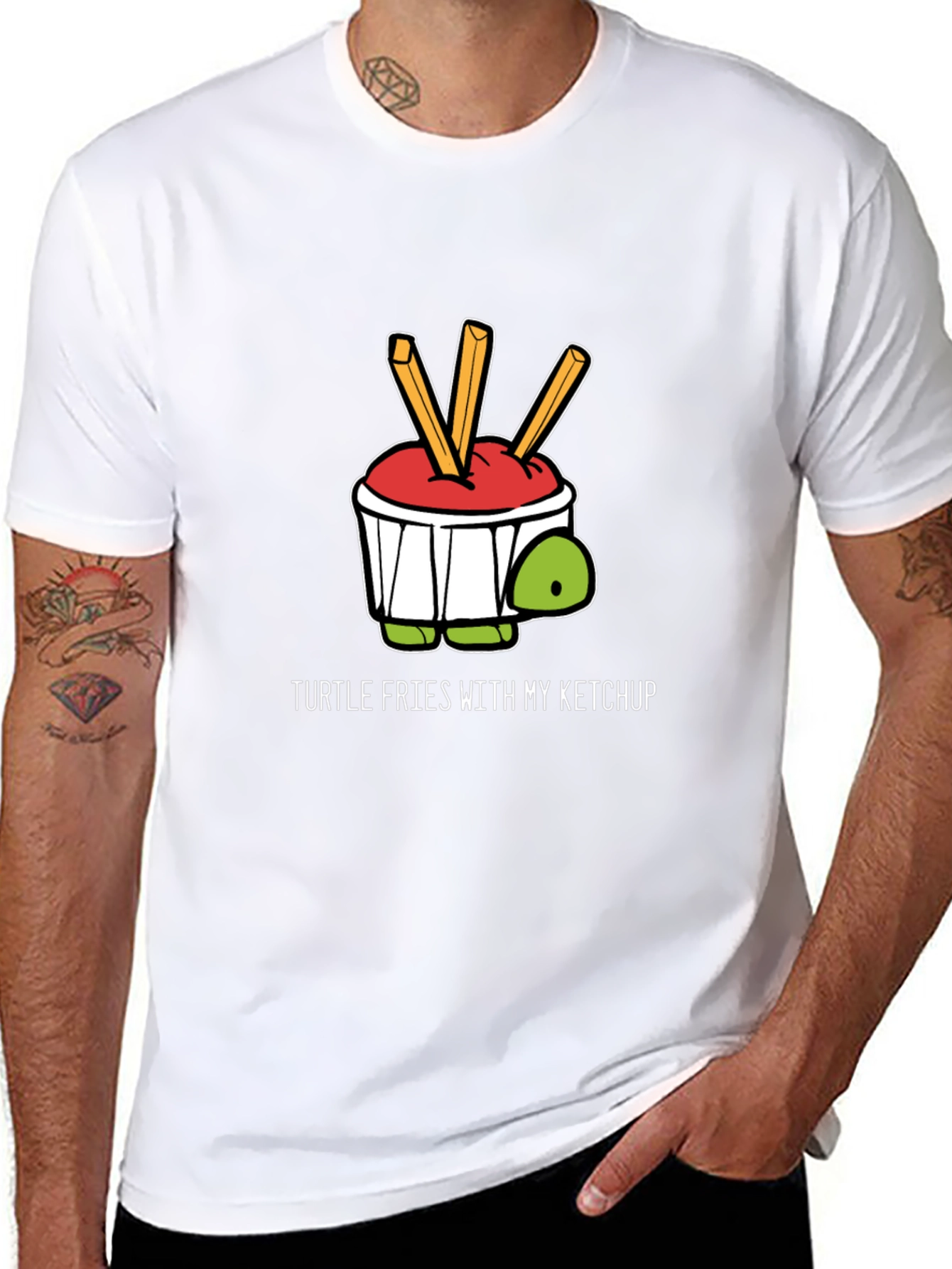 Turtle Fries Ketchup Graphic Tee