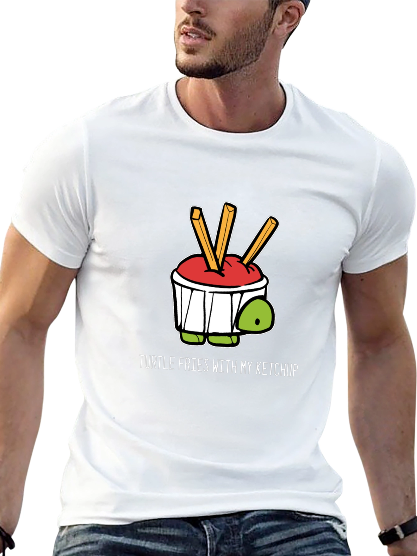Turtle Fries Ketchup Graphic Tee