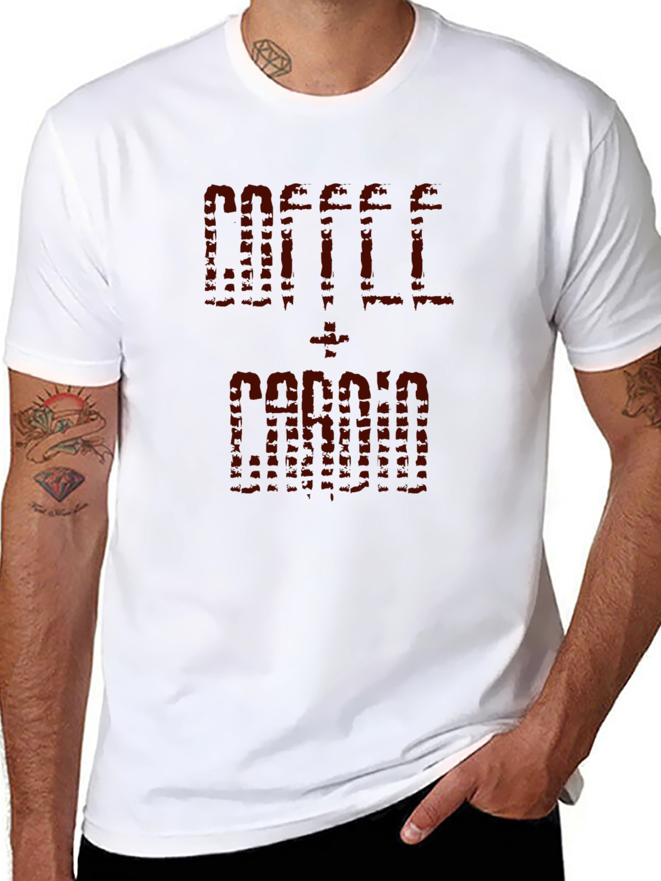Coffee & Cardio Graphic Tee - Black