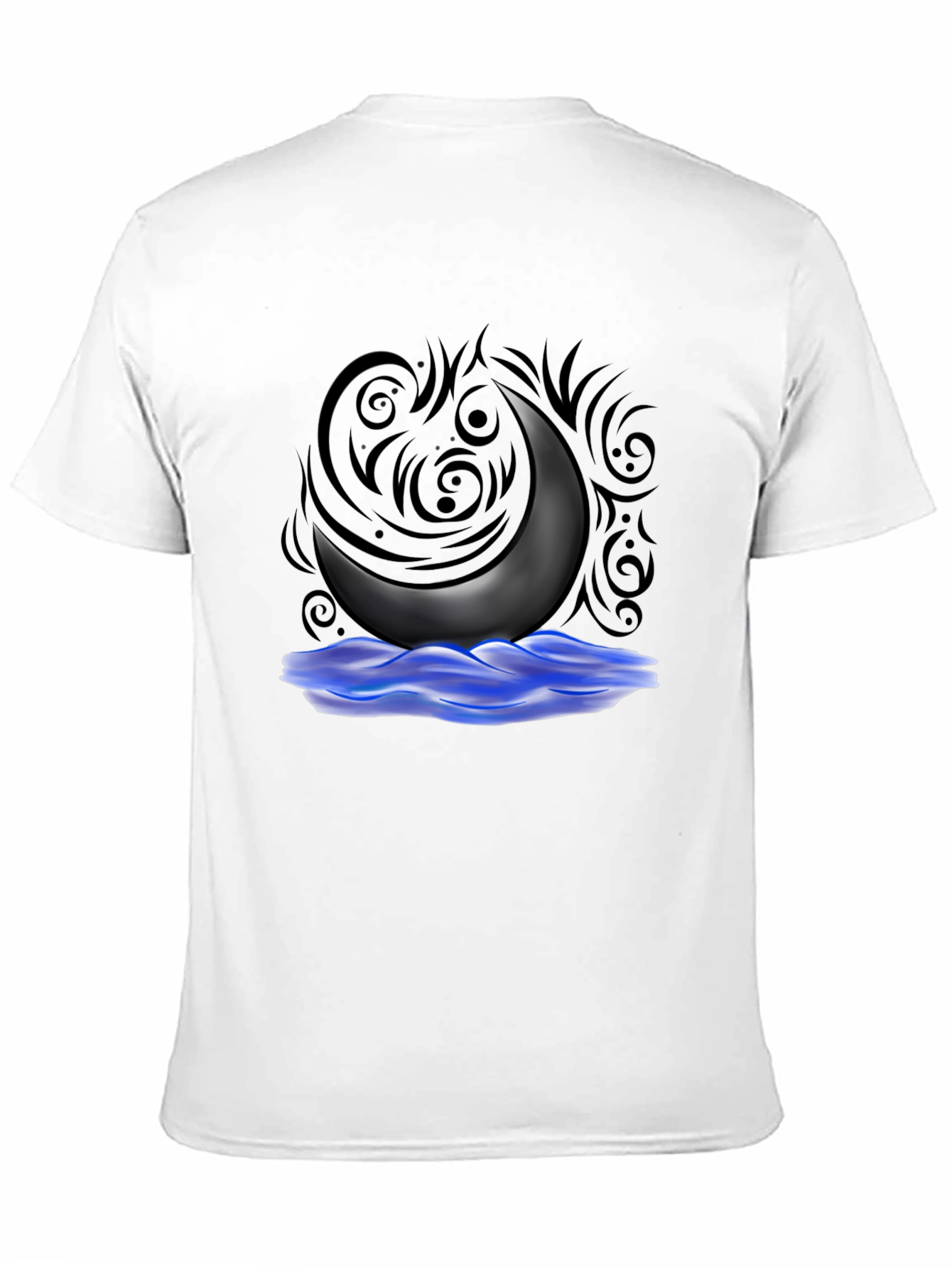 Crescent Moon T-Shirt - Black Graphic Tee