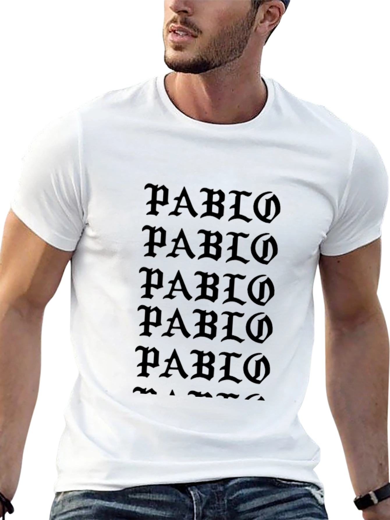 Pablo Graphic Print Black T-Shirt