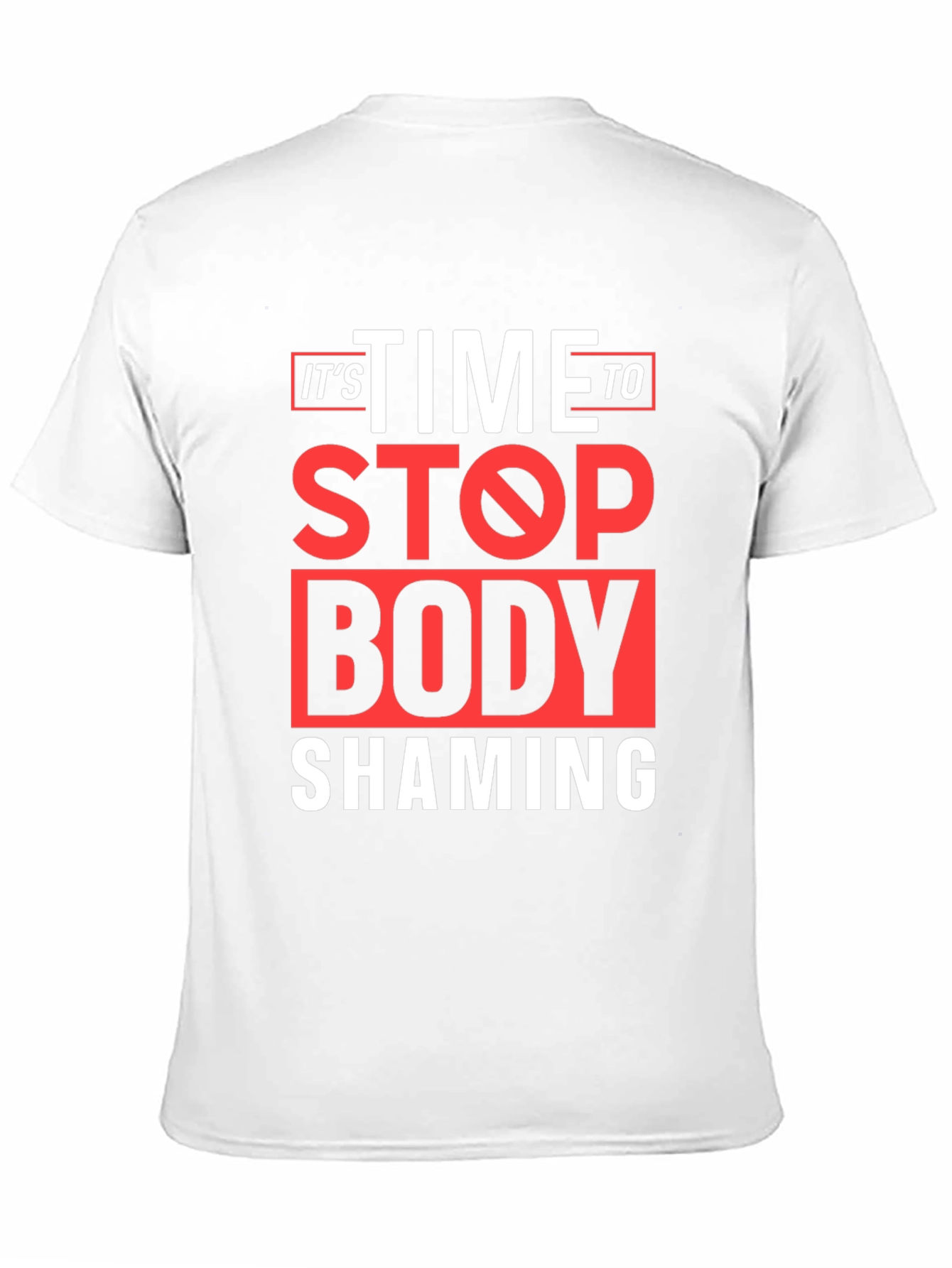 Stop Body Shaming Graphic Tee - Black