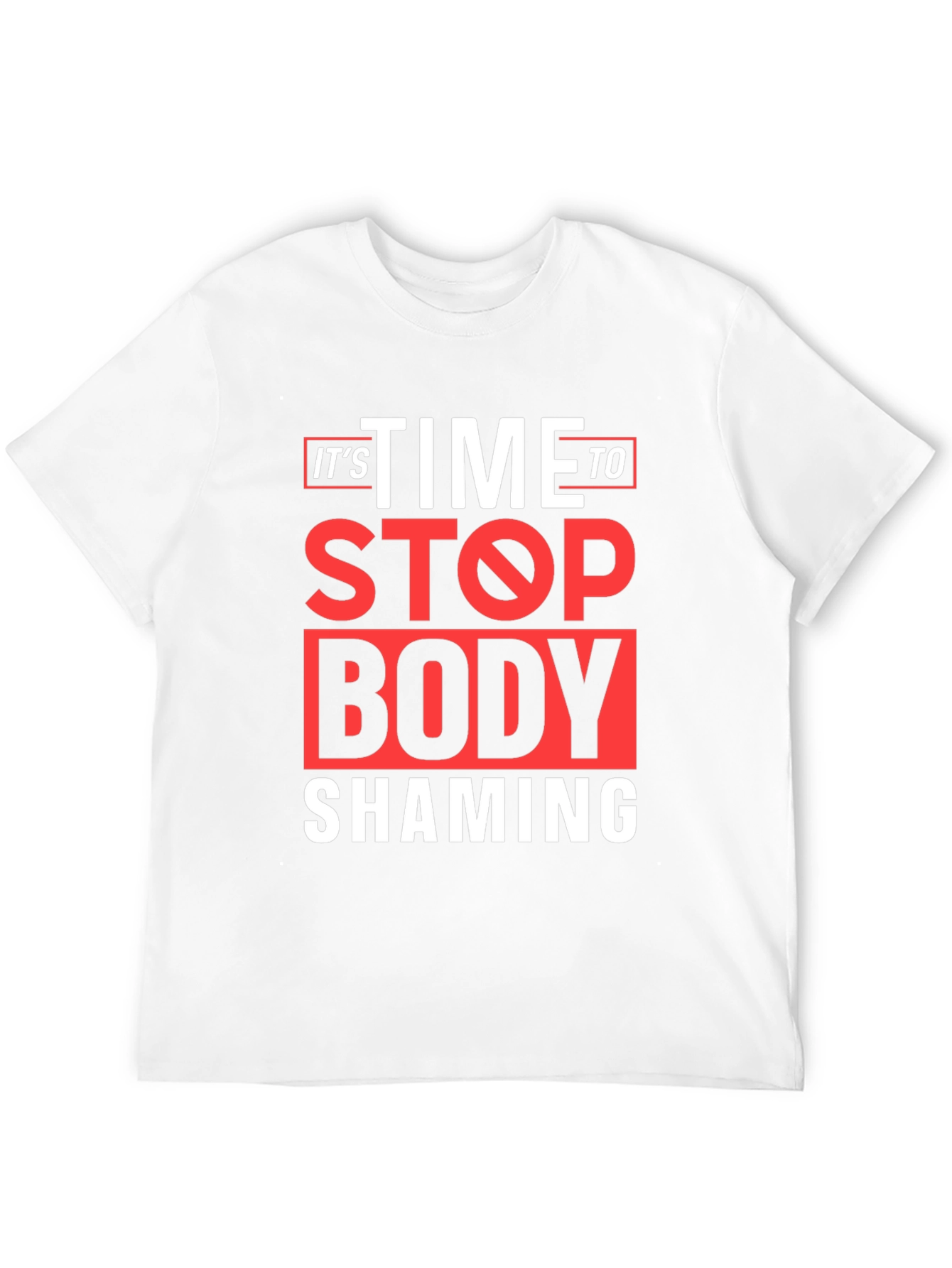 Stop Body Shaming Graphic Tee - Black