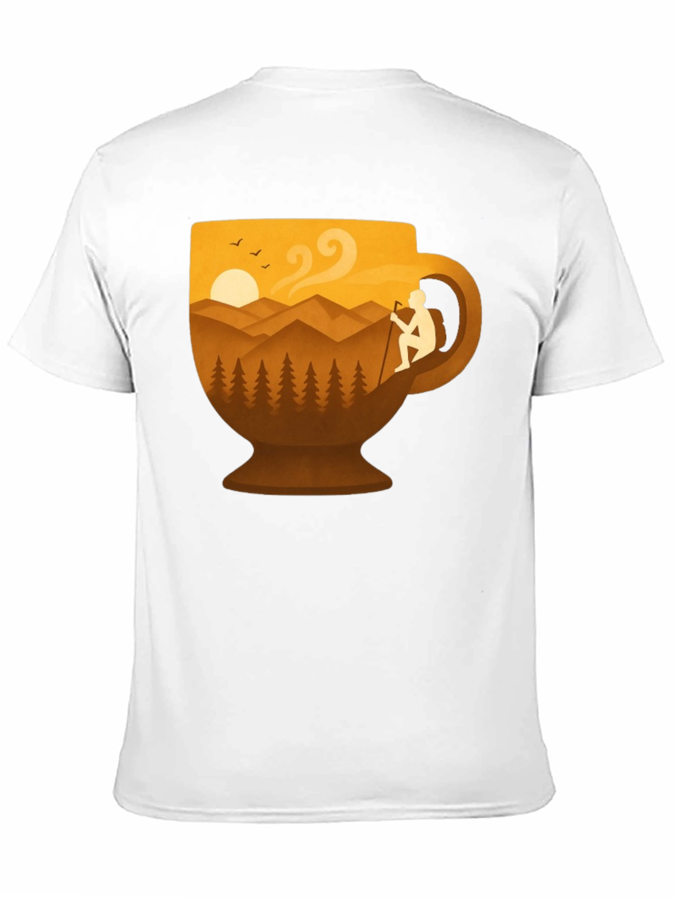 Mountain Hike Coffee Cup Graphic Tee