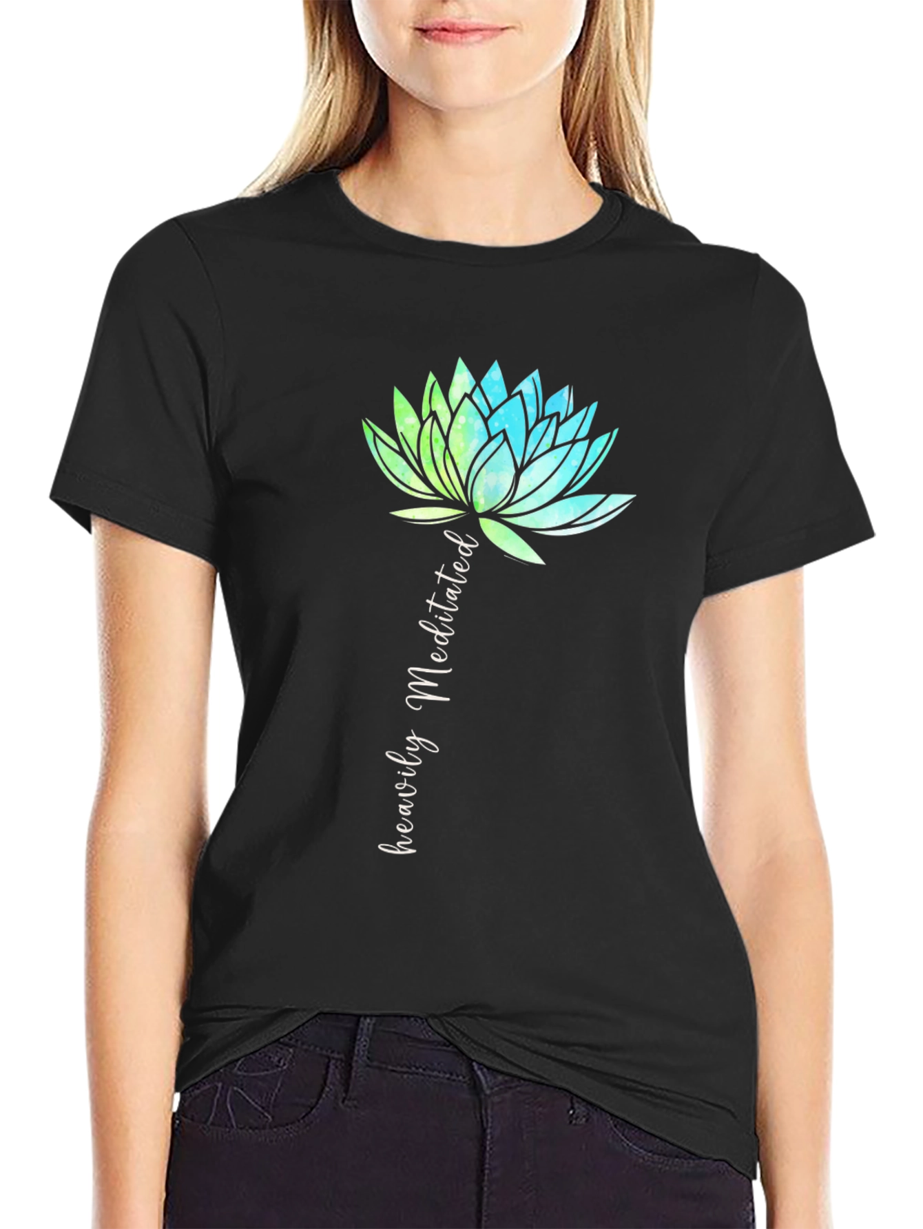 Heavily Meditated Lotus Flower T-Shirt