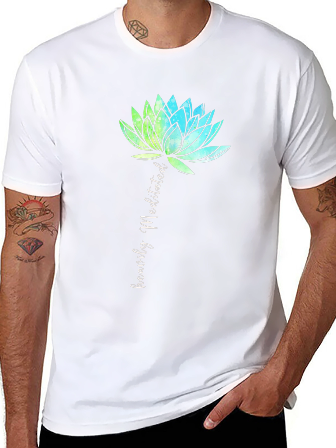 Heavily Meditated Lotus Flower T-Shirt