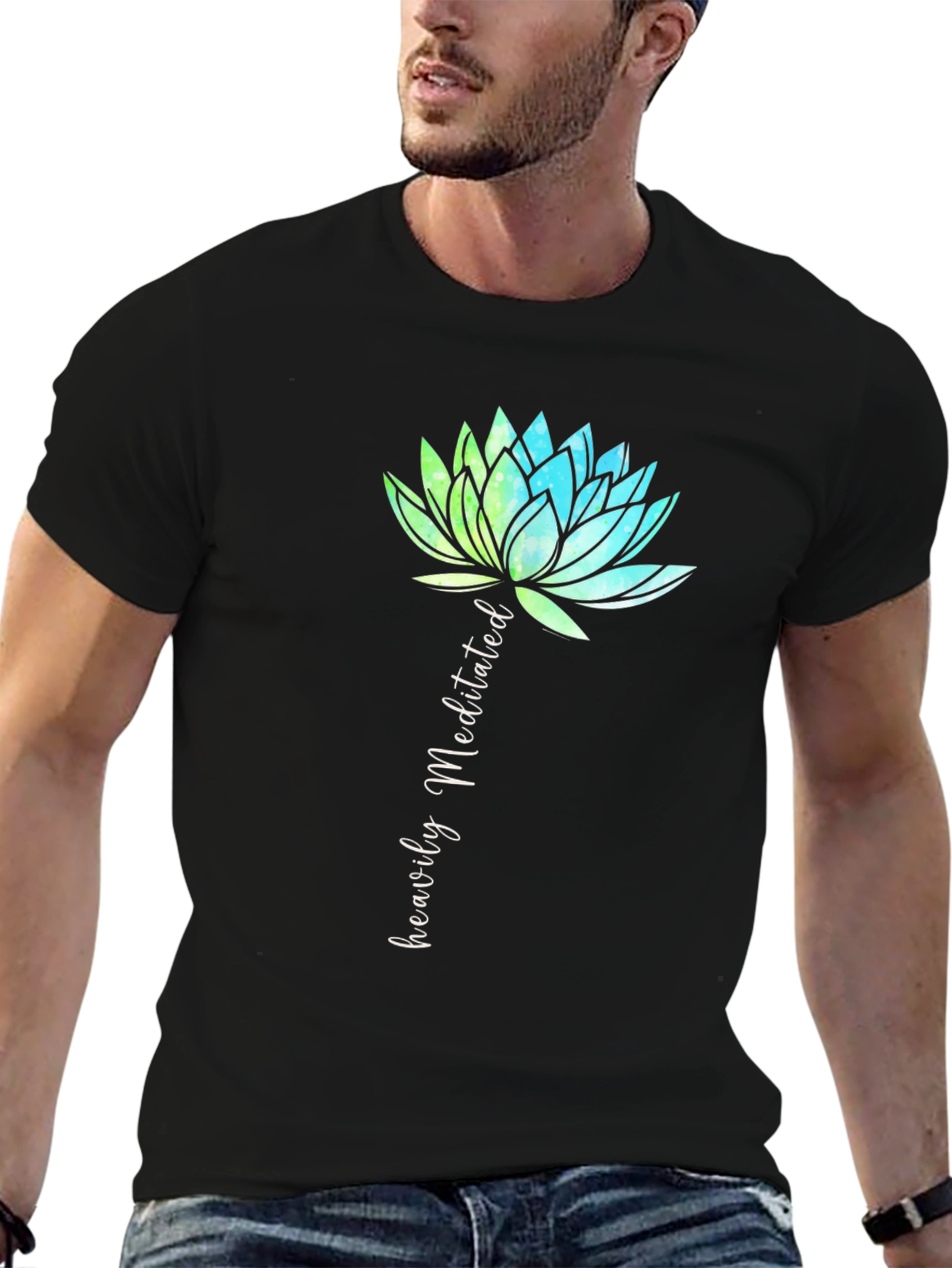 Heavily Meditated Lotus Flower T-Shirt