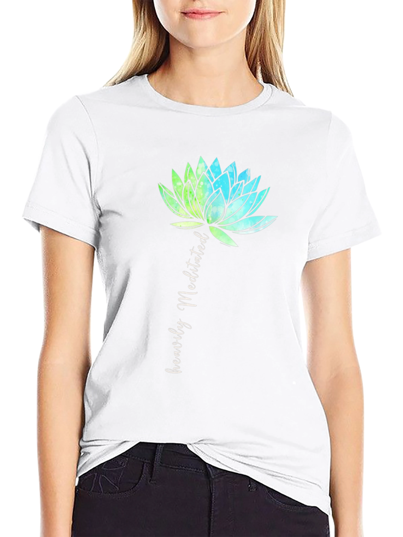 Heavily Meditated Lotus Flower T-Shirt
