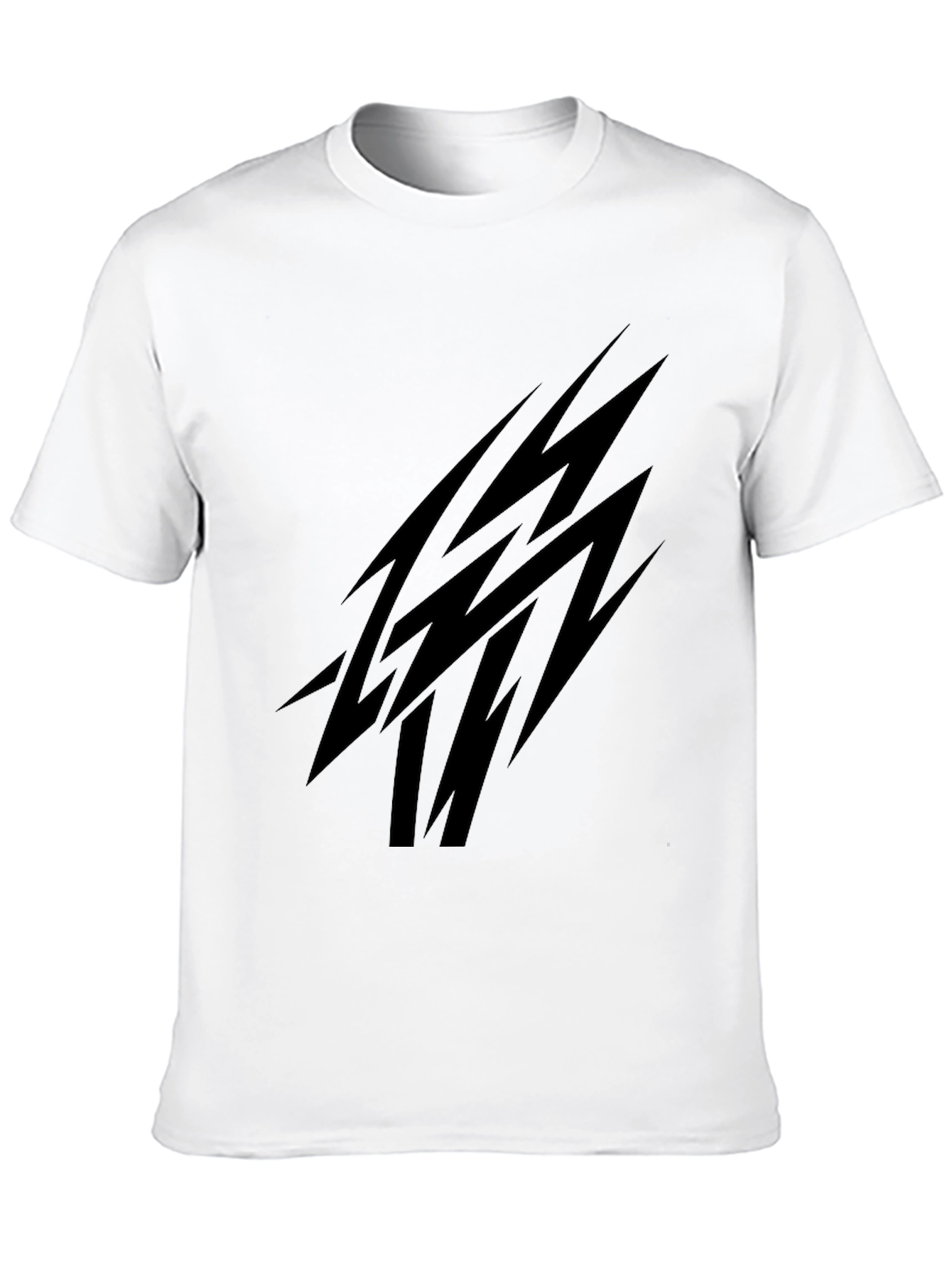 Mens Black Tee with Abstract Graphic
