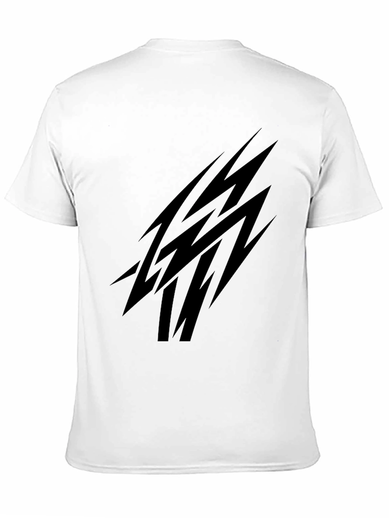 Mens Black Tee with Abstract Graphic