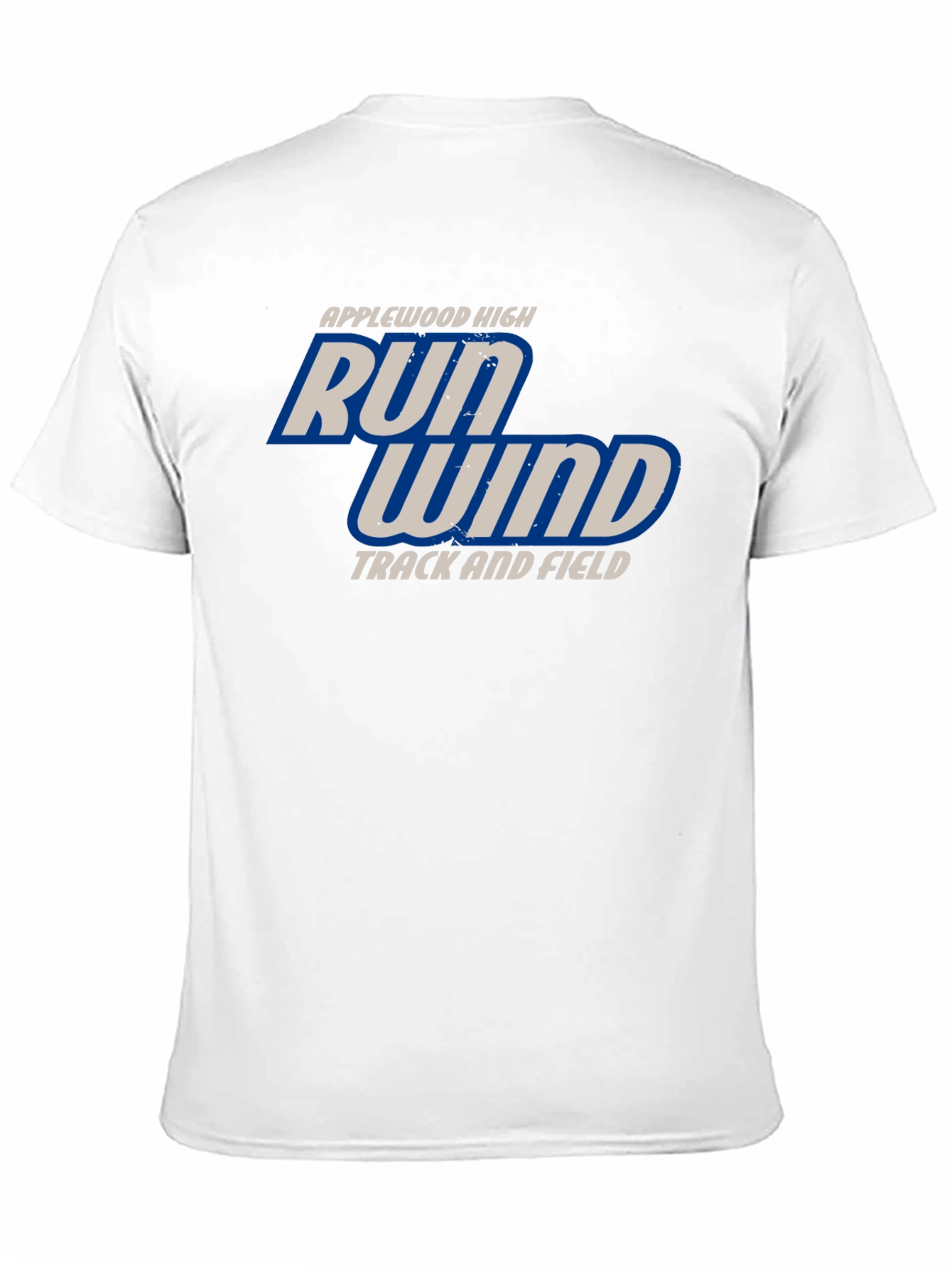 Applewood High Run Wind Track & Field Black T-Shirt