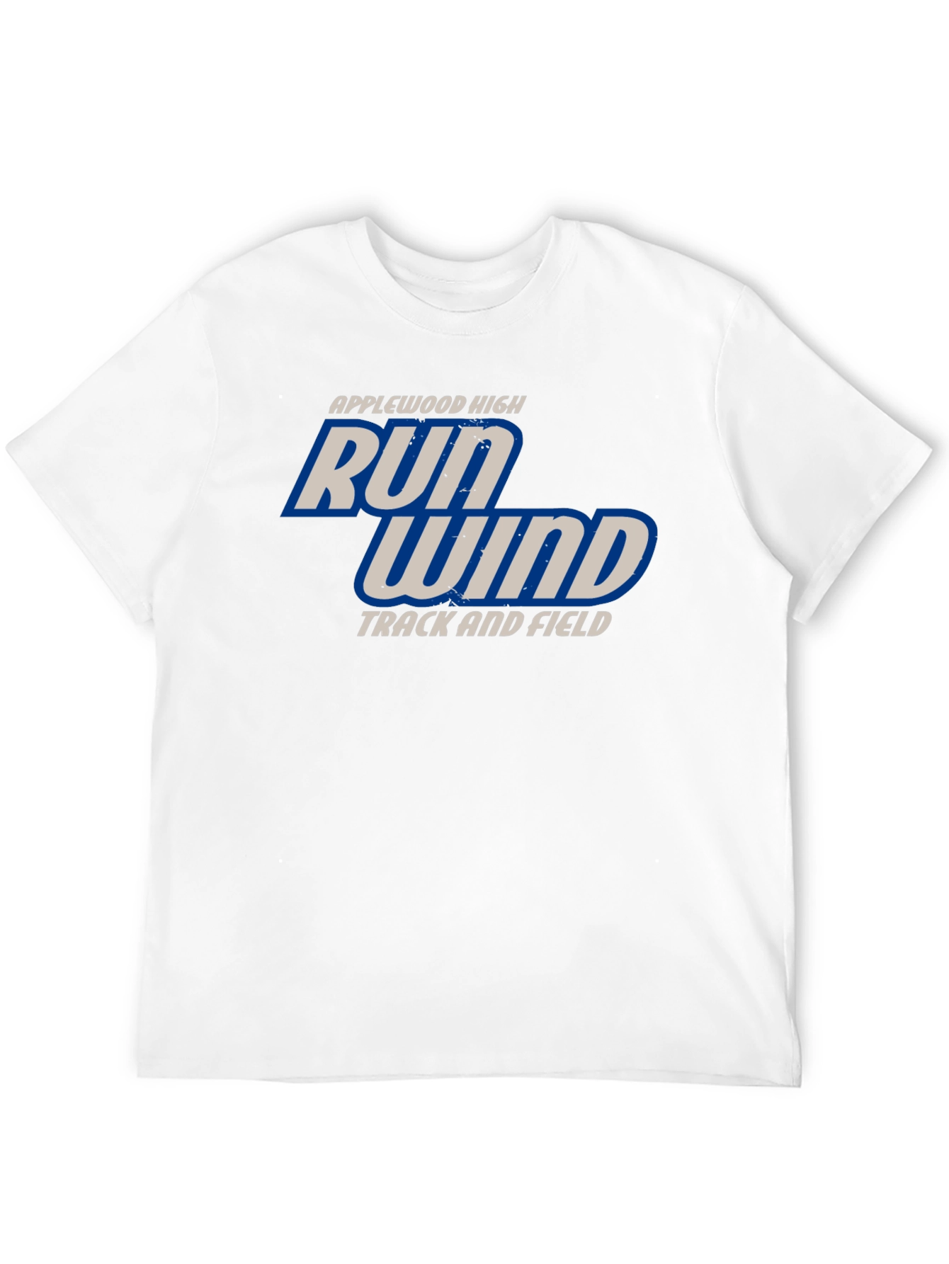 Applewood High Run Wind Track & Field Black T-Shirt
