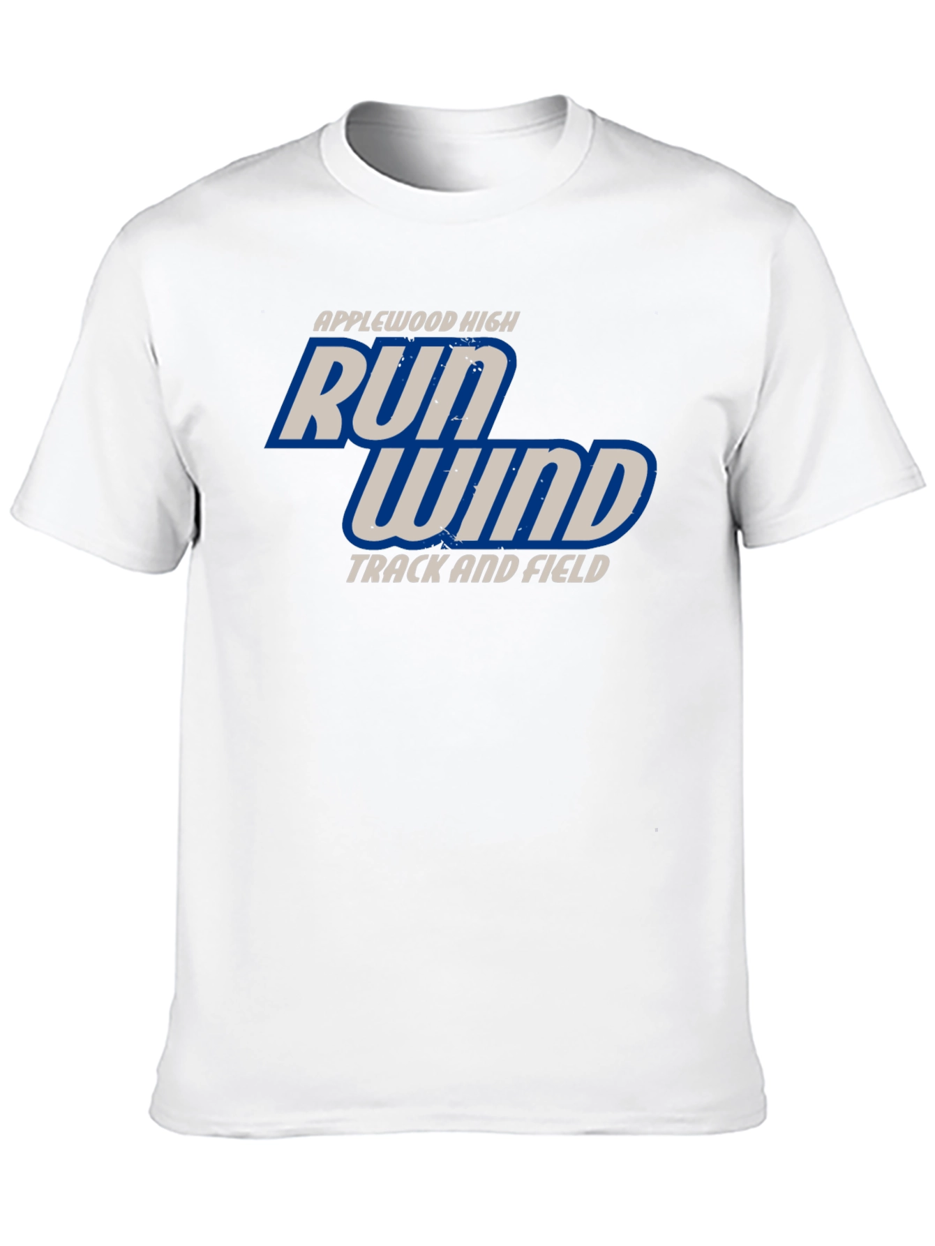 Applewood High Run Wind Track & Field Black T-Shirt