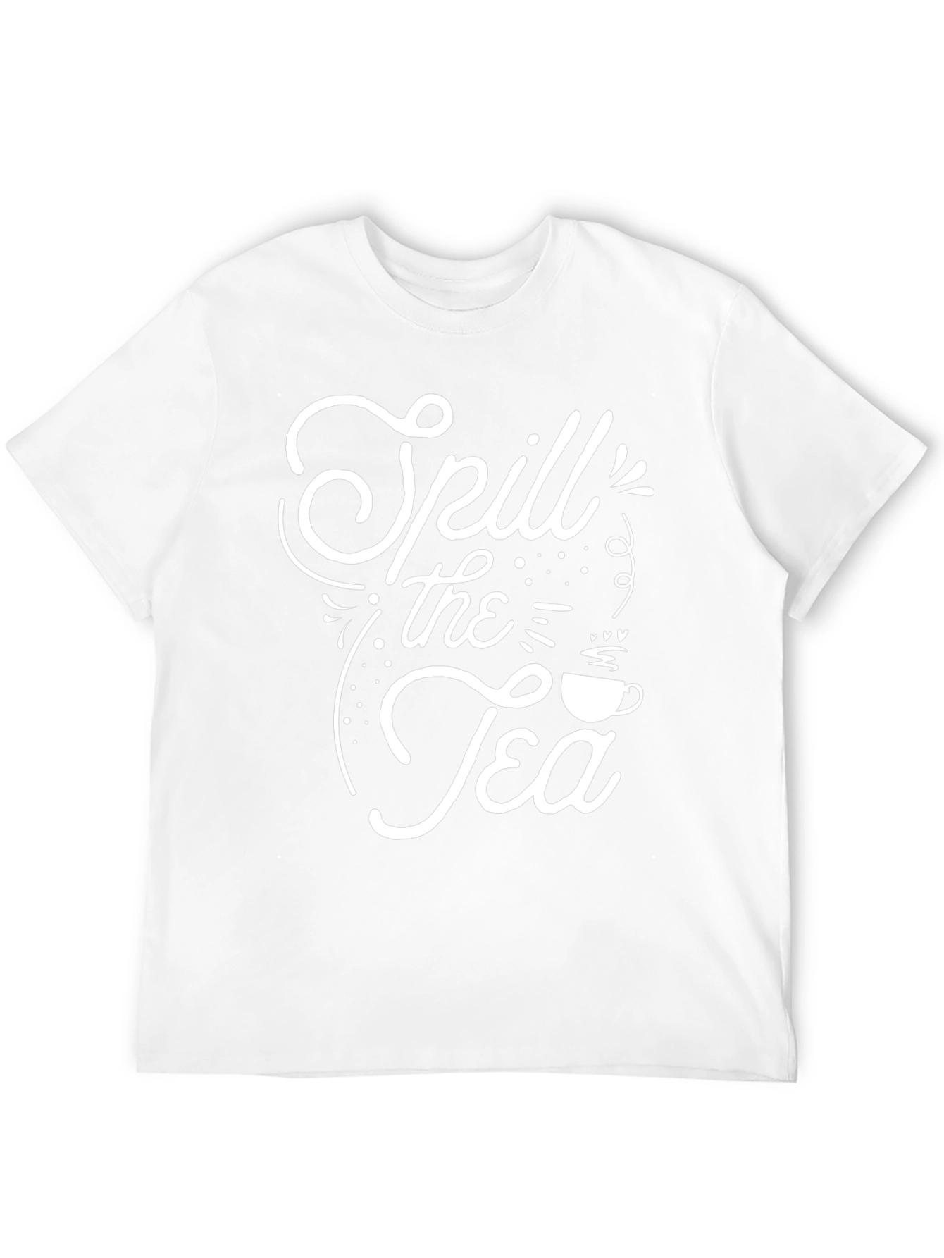 Spill the Tea Graphic Tee - Trendy Black T-Shirt