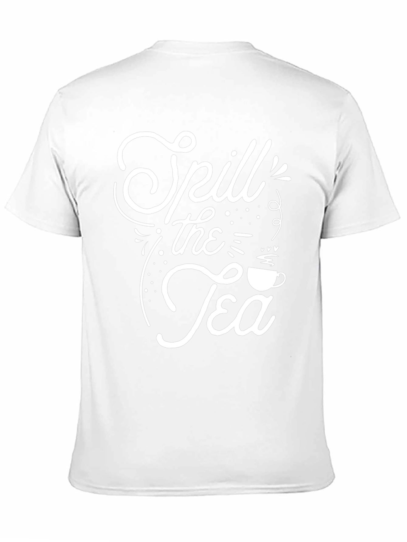 Spill the Tea Graphic Tee - Trendy Black T-Shirt
