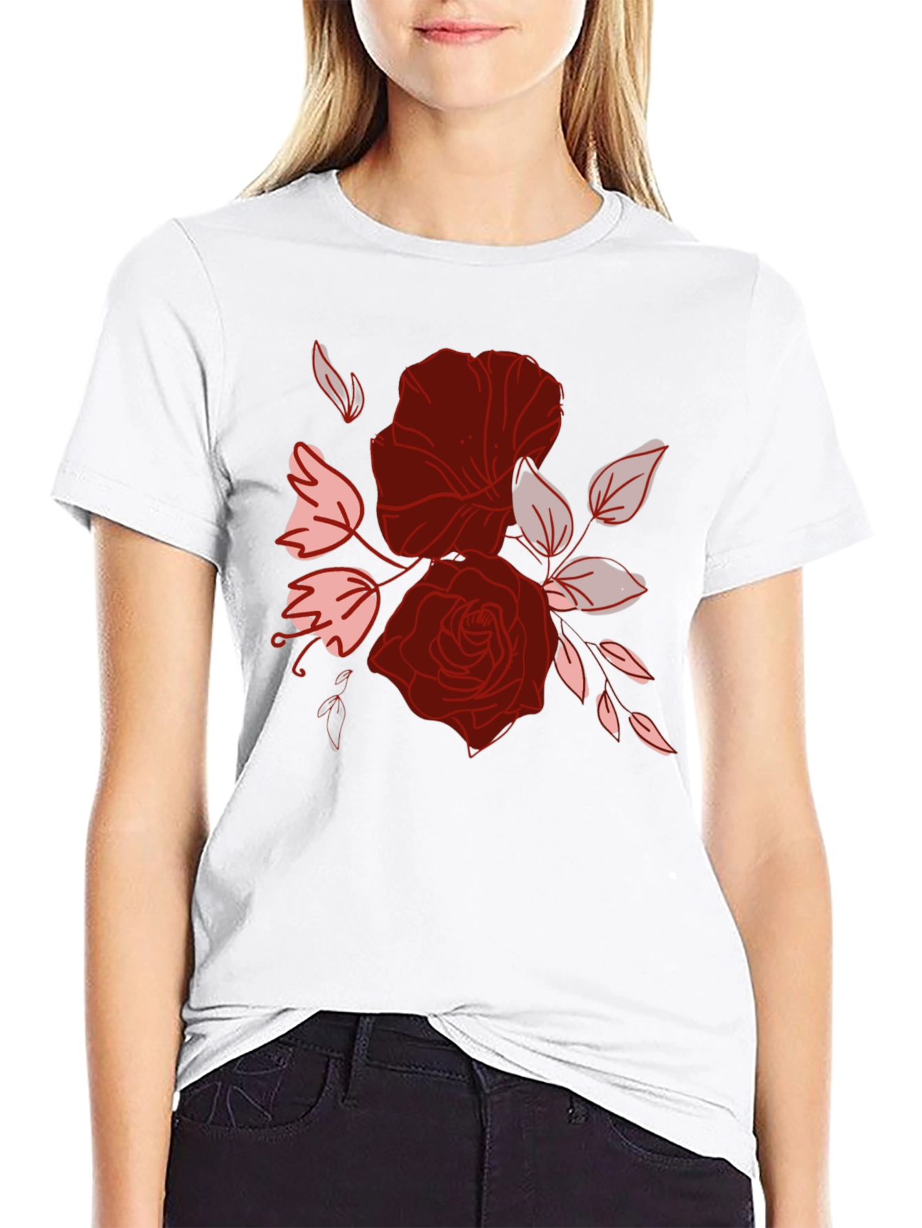 Floral Graphic Print Tee