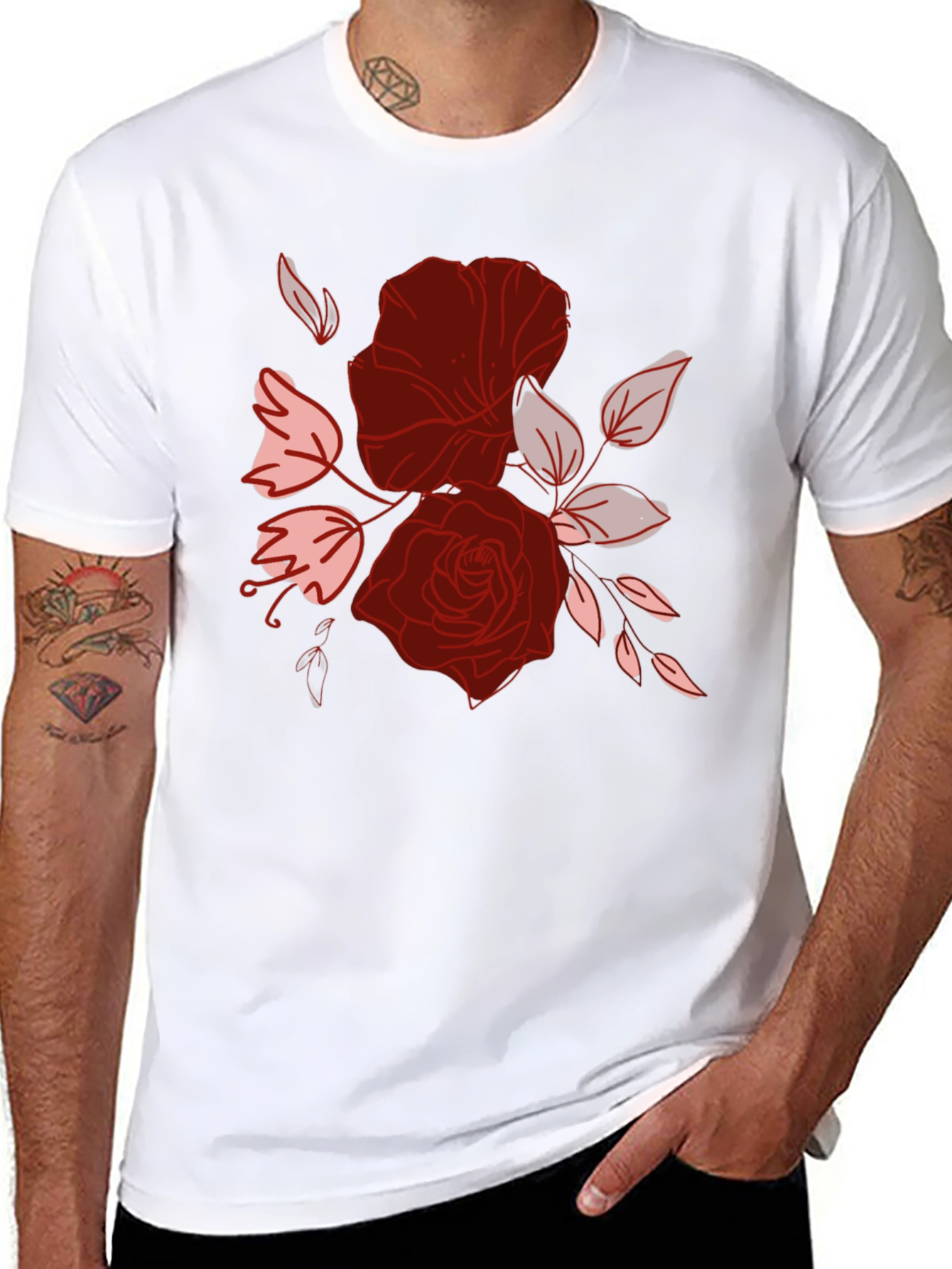 Floral Graphic Print Tee