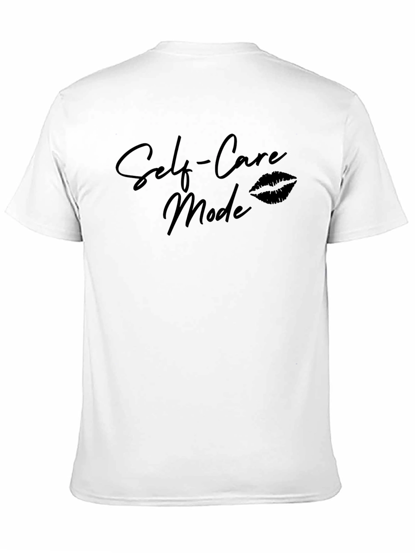 Self-Care Mode Black Graphic T-Shirt