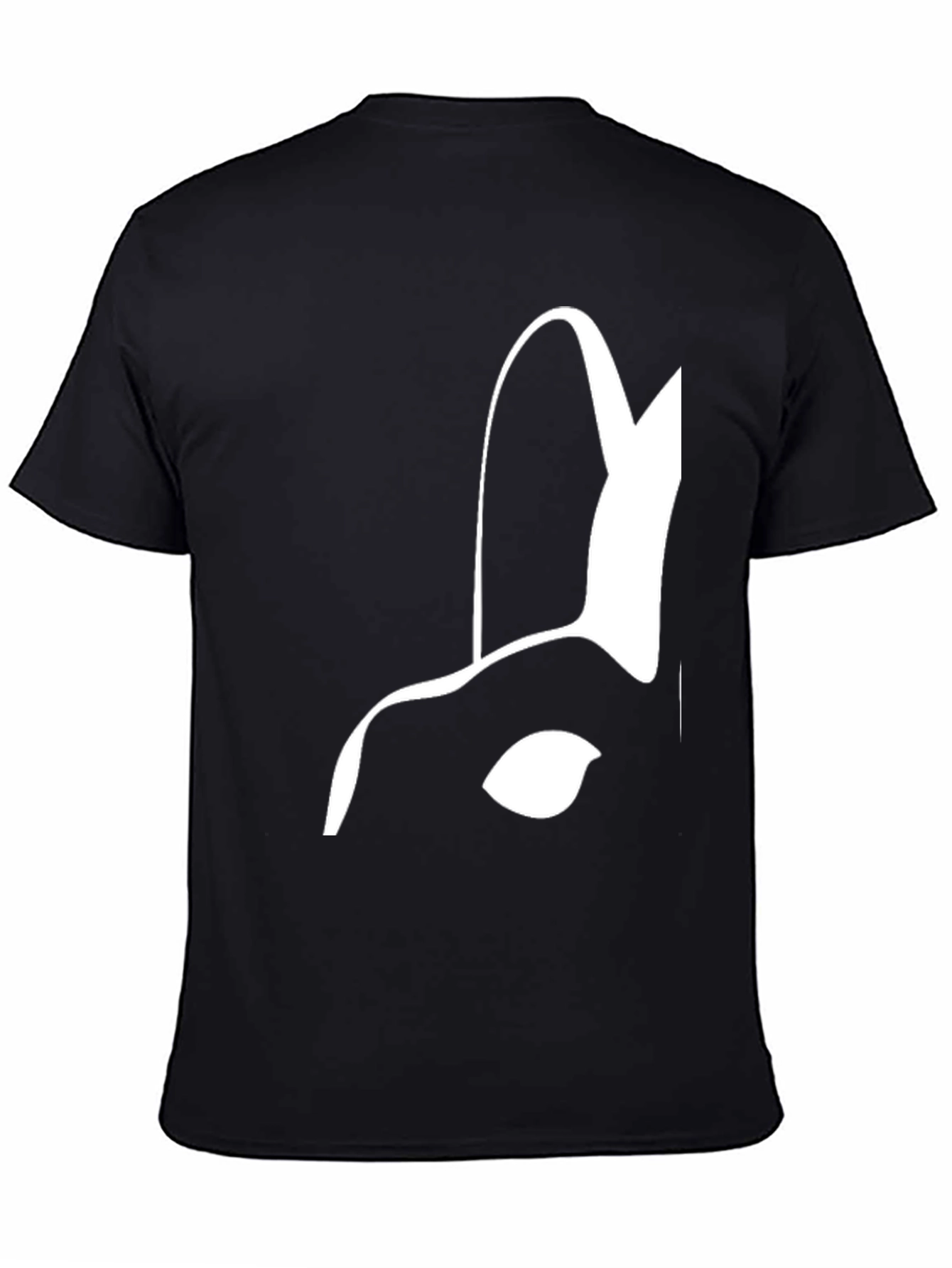 Abstract Graphic Print Black T-Shirt