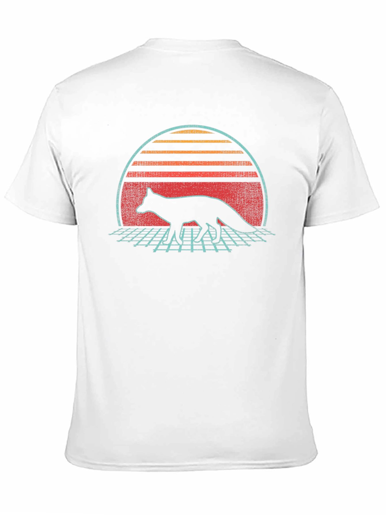 Retro Fox Graphic Tee - Black T-Shirt