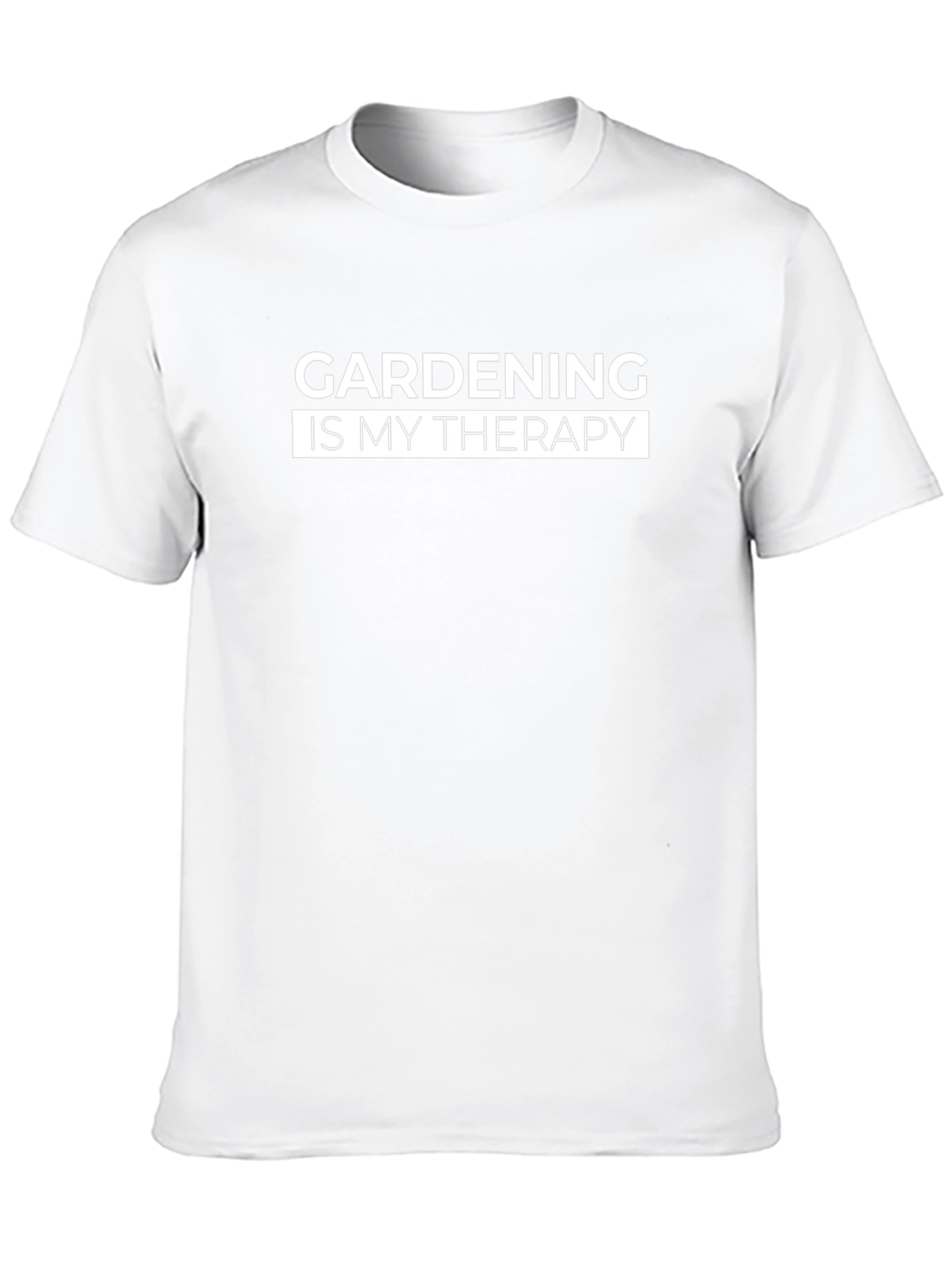Gardening is My Therapy Black Tee
