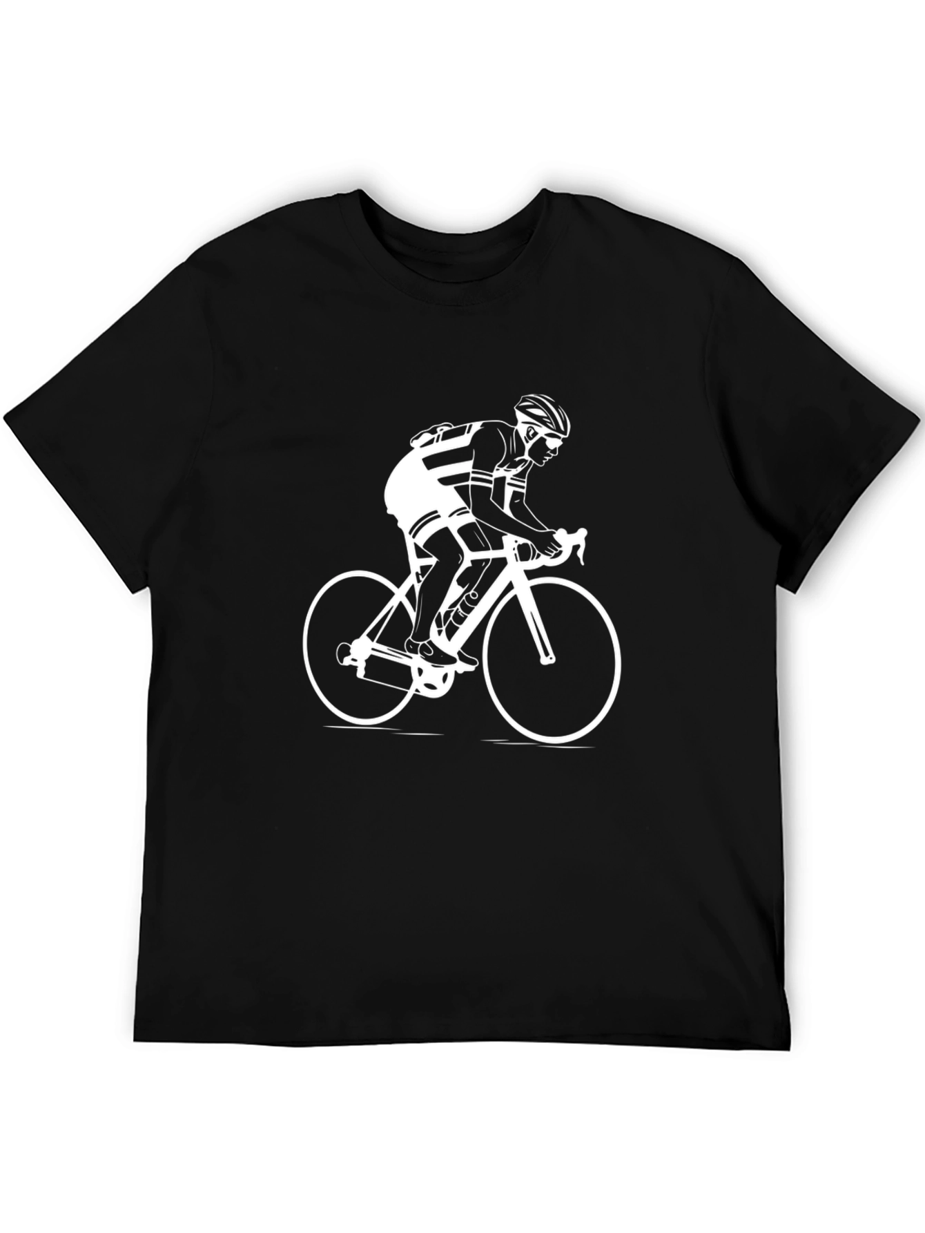 Cyclist Graphic T-Shirt - Black Cotton Tee