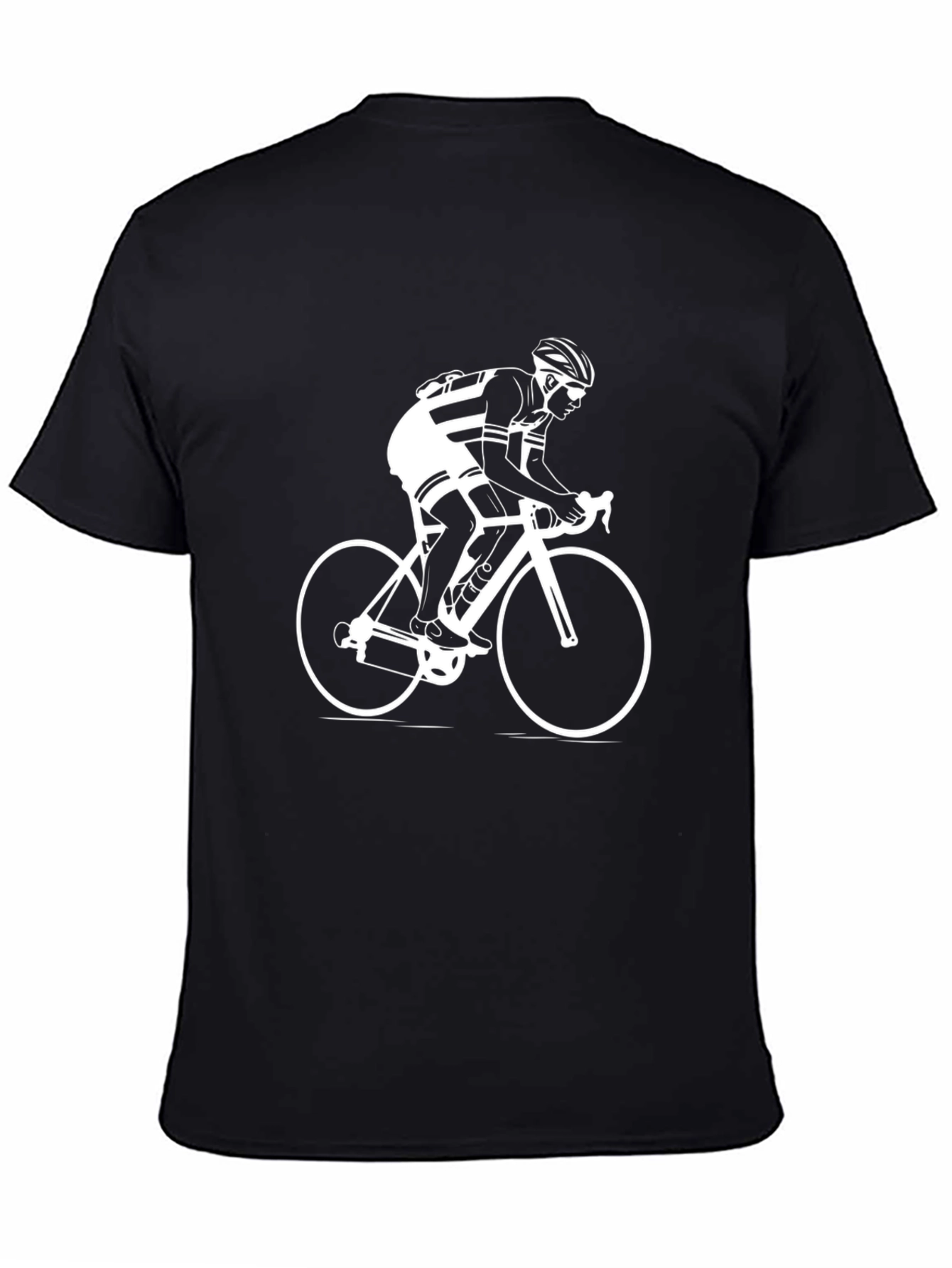 Cyclist Graphic T-Shirt - Black Cotton Tee