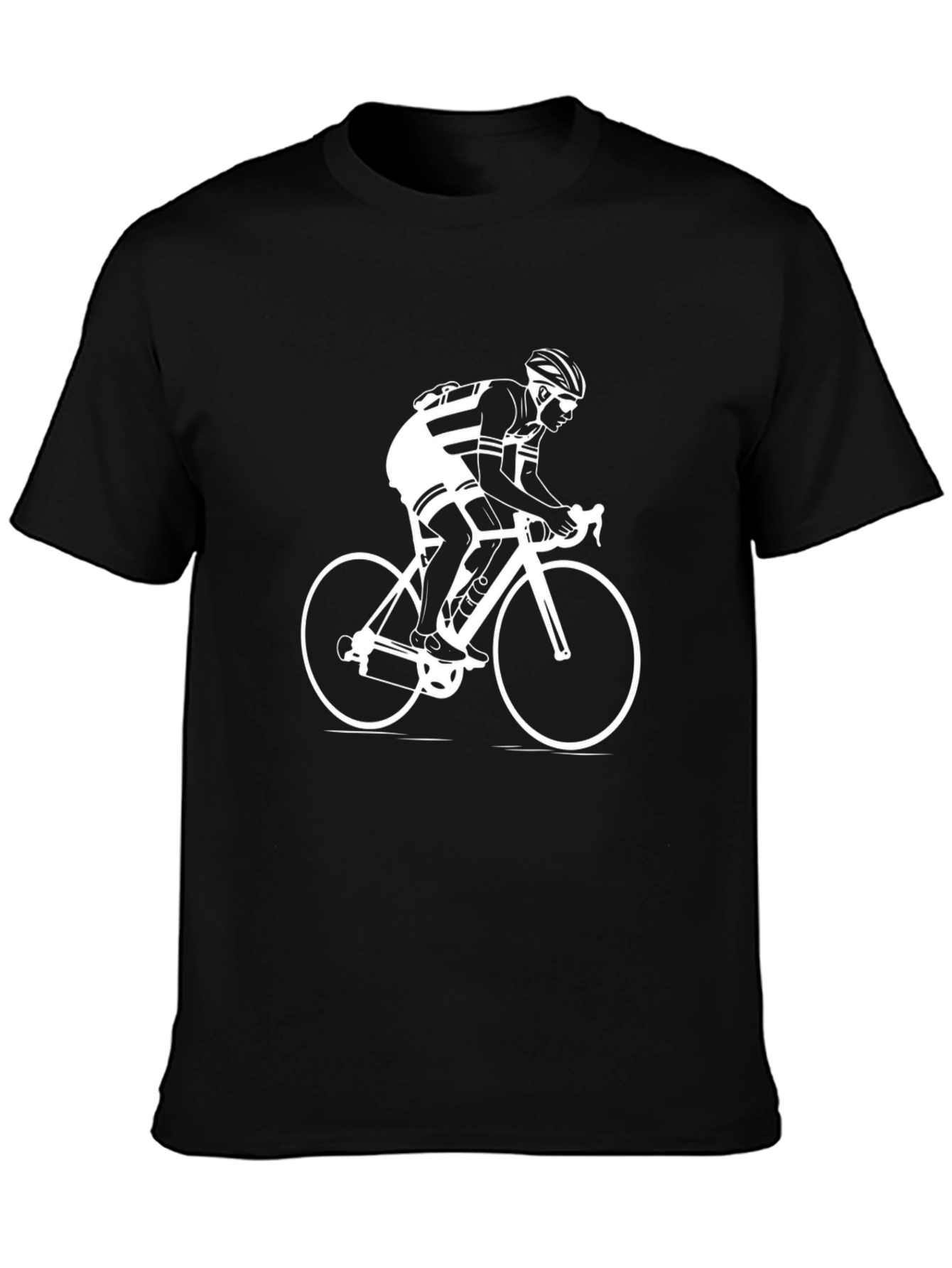 Cyclist Graphic T-Shirt - Black Cotton Tee
