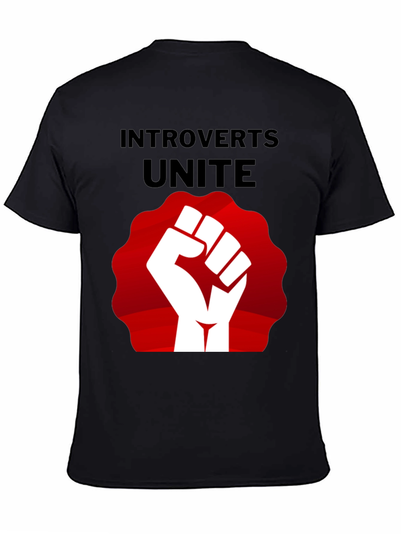 Introverts Unite T-Shirt: Red Fist Graphic Tee