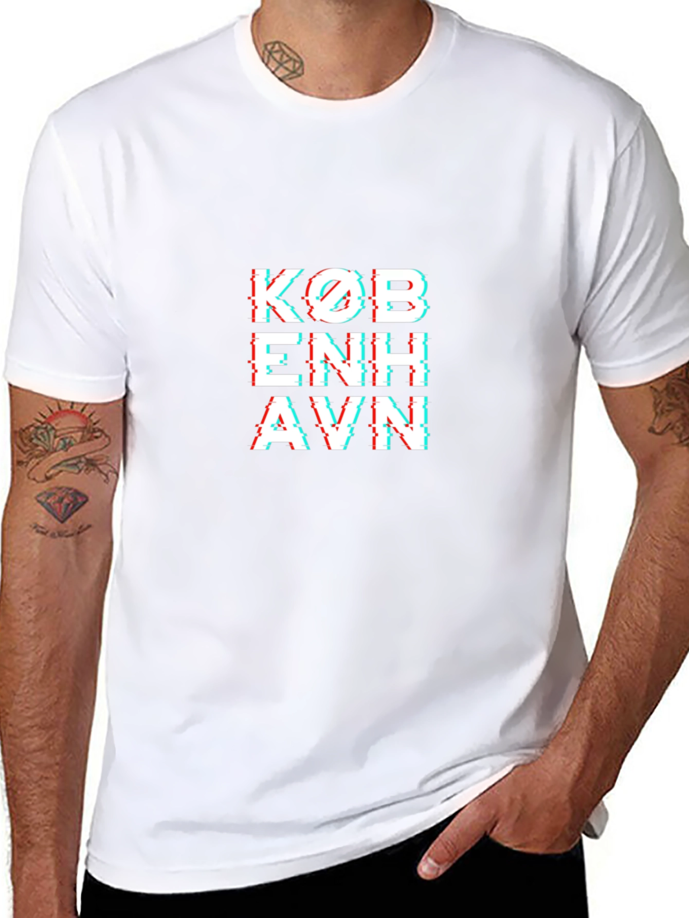 Copenhagen Glitch Tee - Cool City Vibes